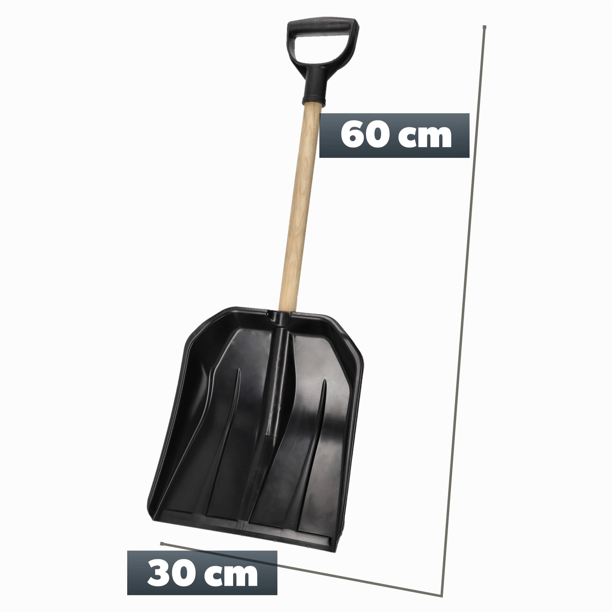 Saperka do śniegu Marlioz 81 cm, czarna