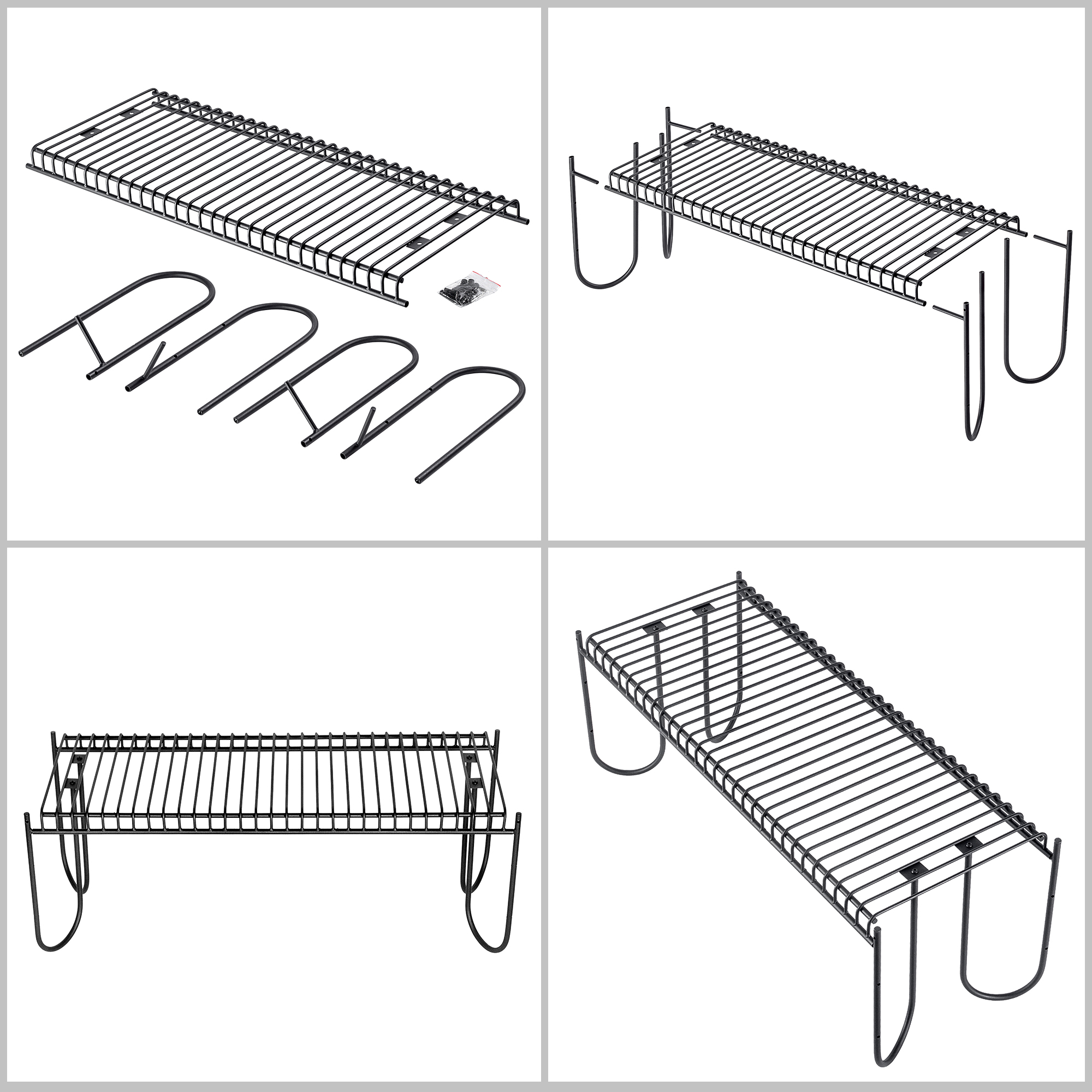 Ławka do ogrodu Ruste 120 x 45 cm, czarna