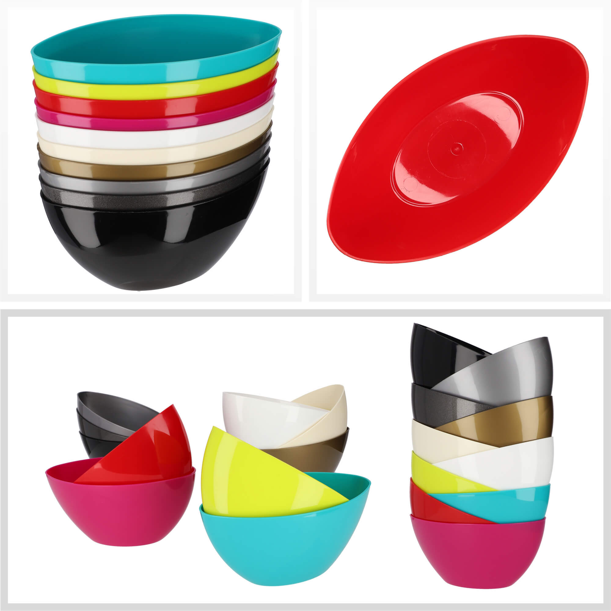 Doniczka na kwiaty owalna Ptuj 38 cm, czerwona