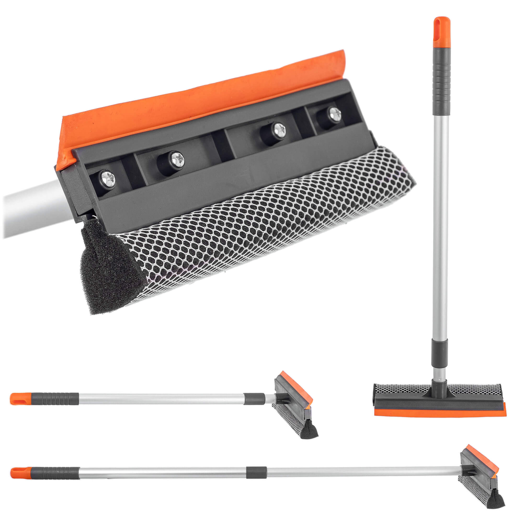 Ściągaczka teleskopowa z gąbką do mycia szyb Ranes 60-100 x 20 cm