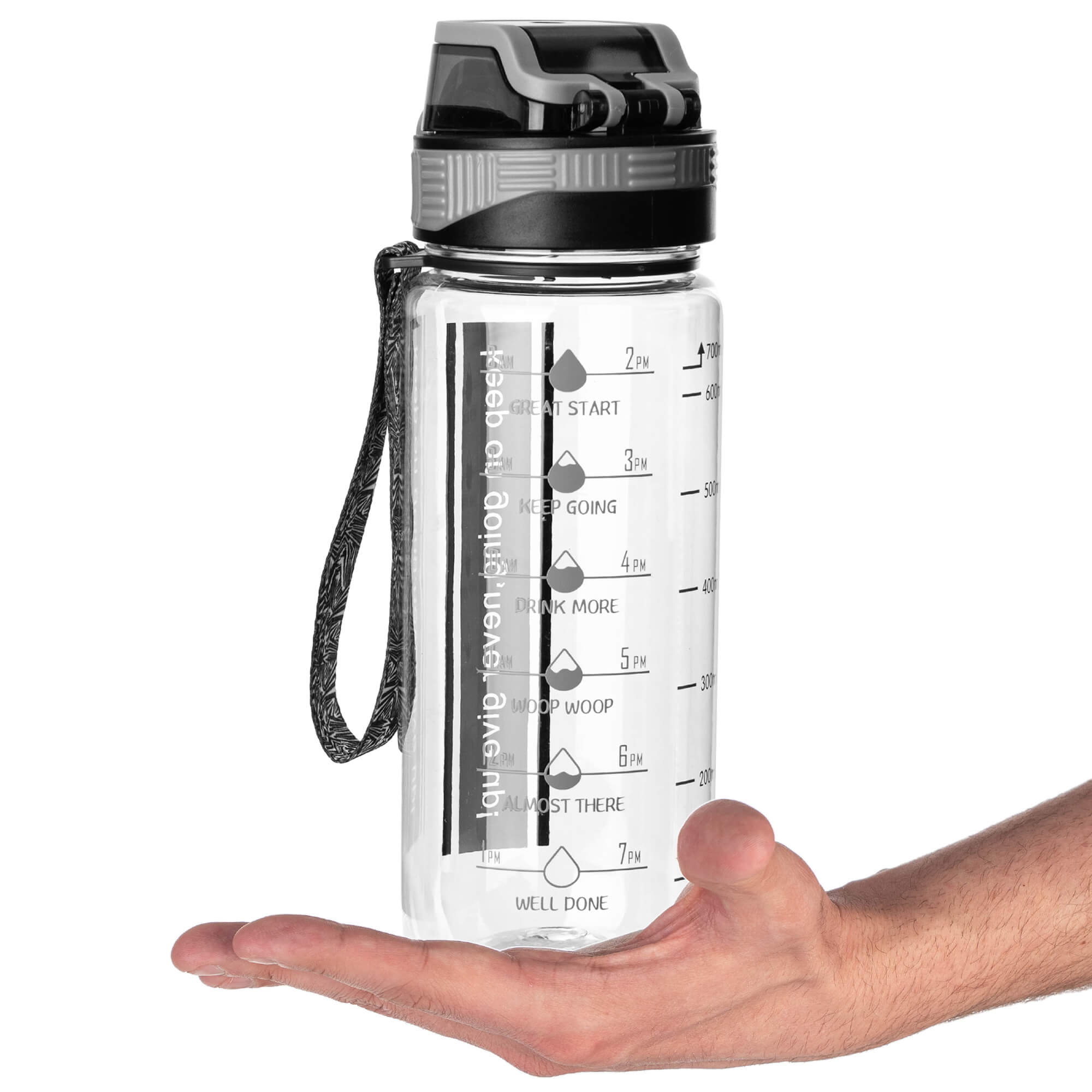 Butelka tritanowa na wodę Alpo 750ml bidon szary