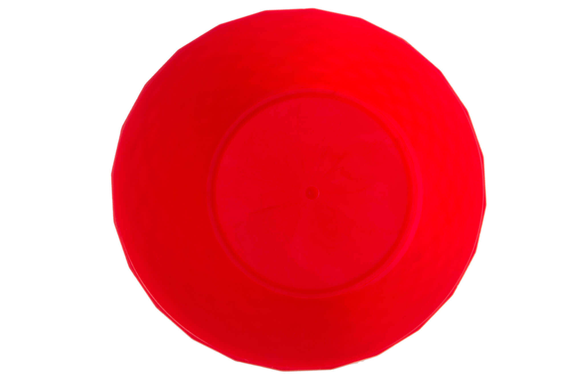 Doniczka na kwiaty z podstawką 14 cm, czerwona