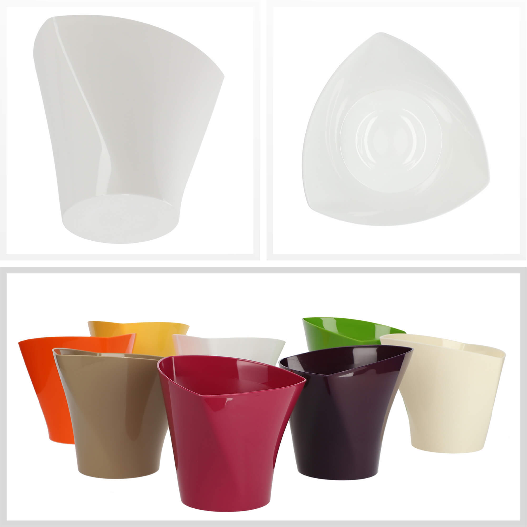 Doniczka na kwiaty Sisco 13 cm, biała