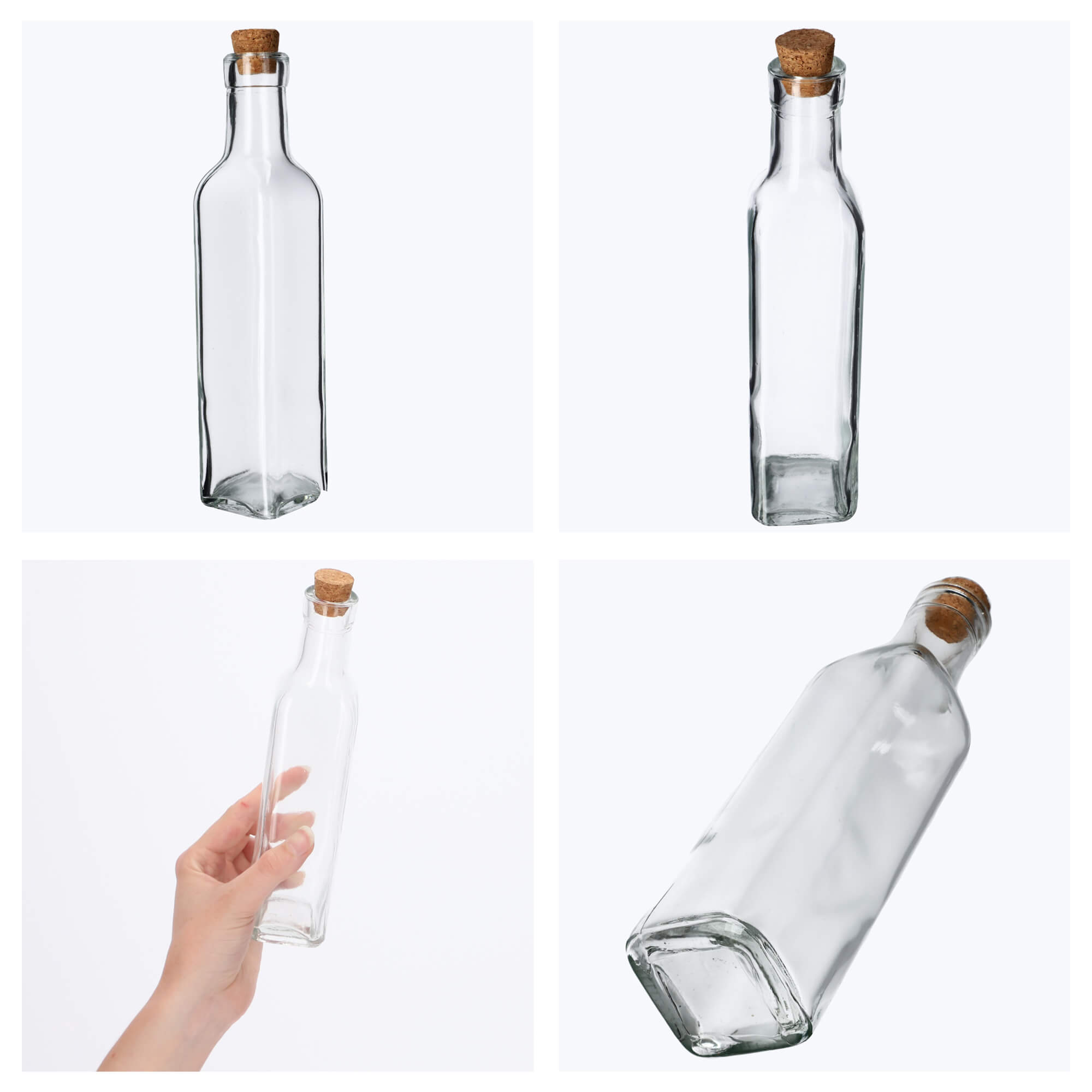 Butelka z korkiem na płynne przyprawy 250 ml, 6 szt.