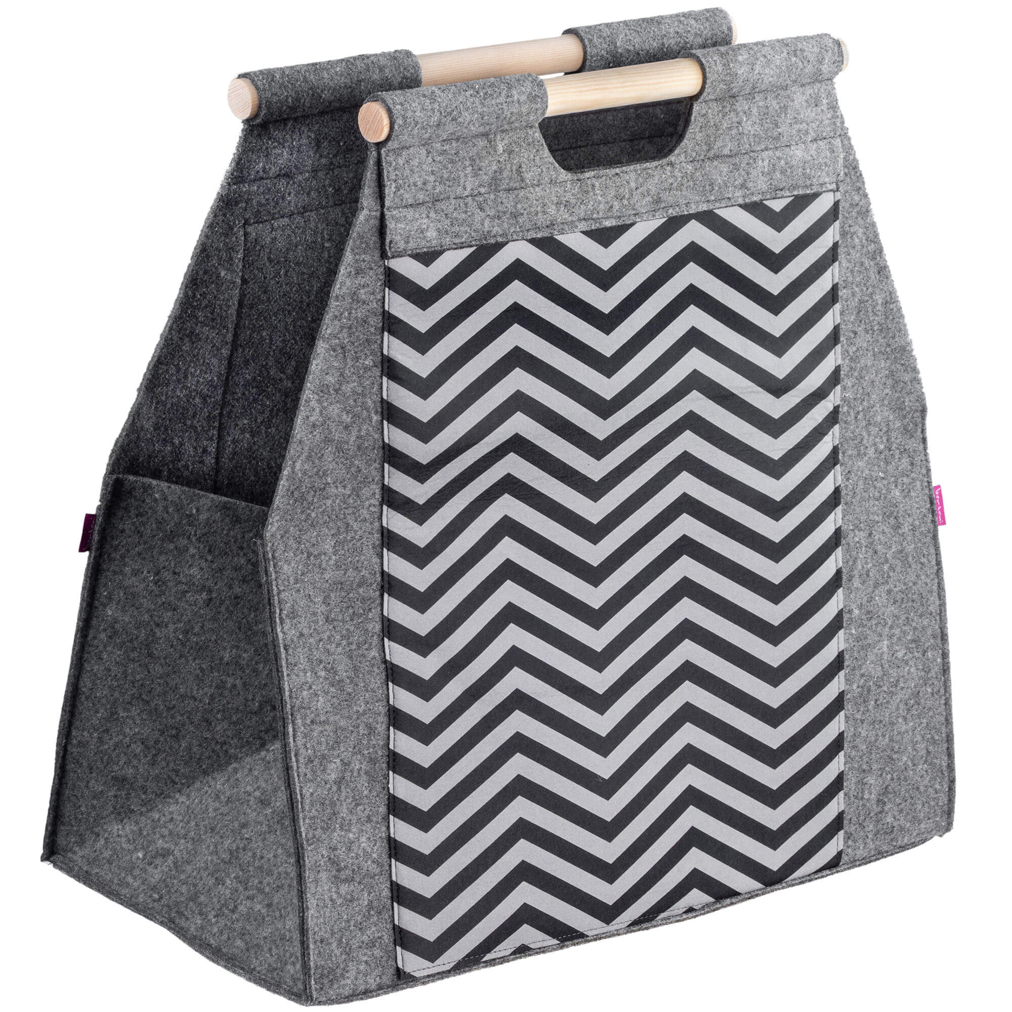 Torba gospodarcza na drewno kominkowe wzór zigzag