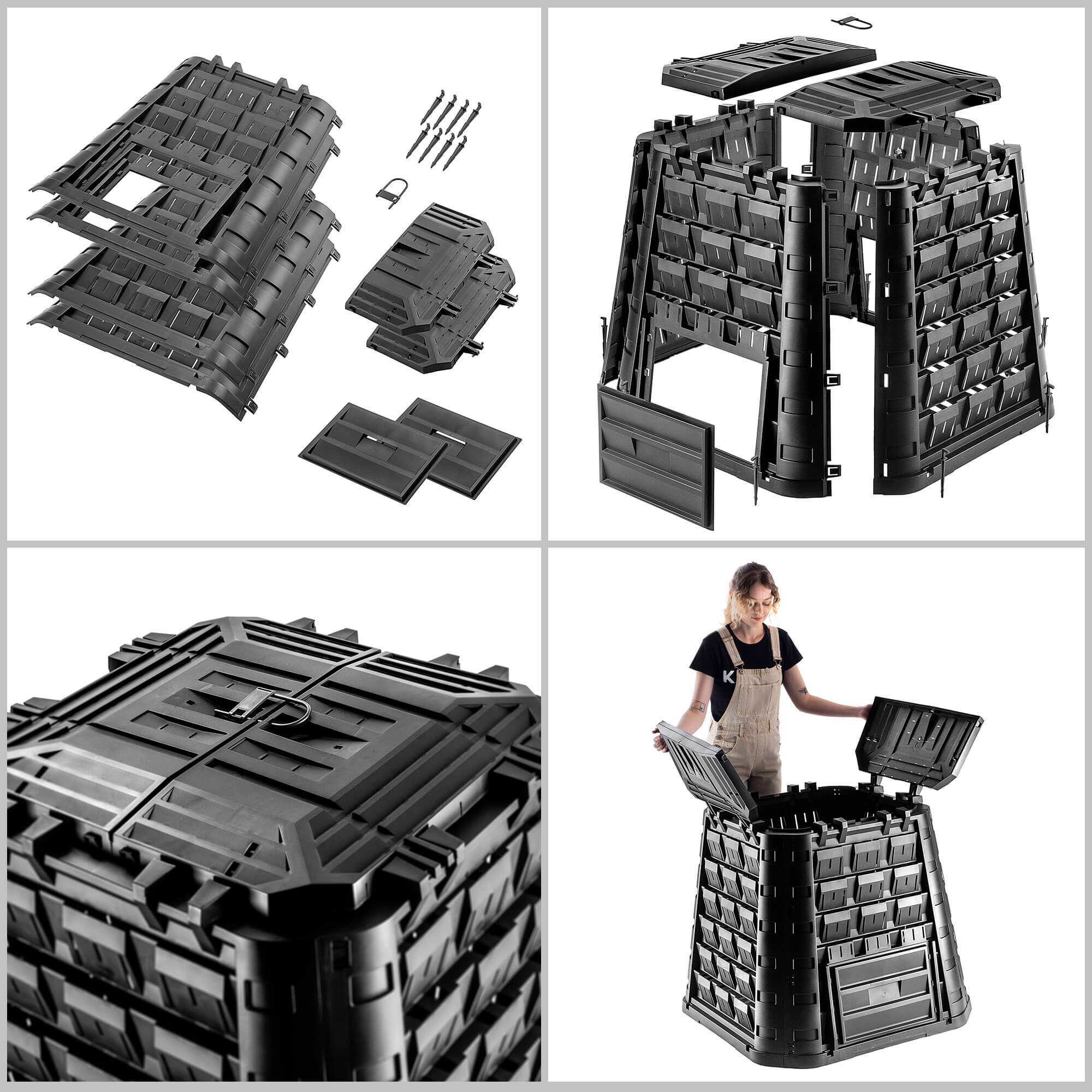 Kompostownik ogrodowy Yutz 450L