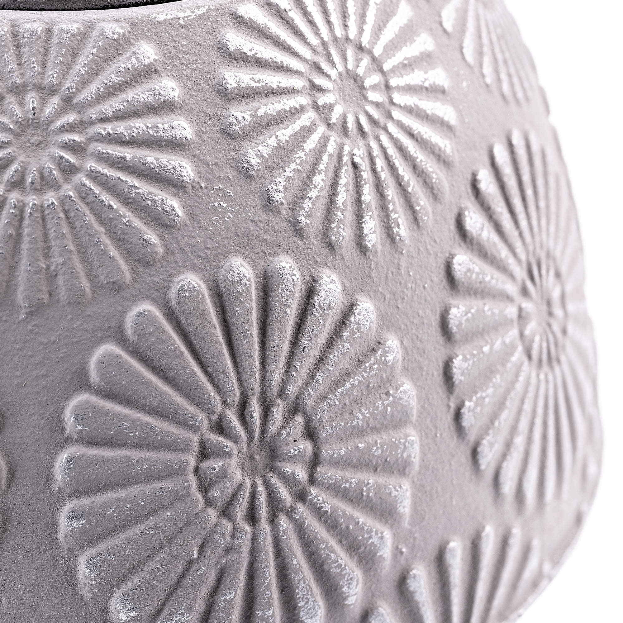 Czajnik żeliwny z czarkami i zaparzaczem Genua biały