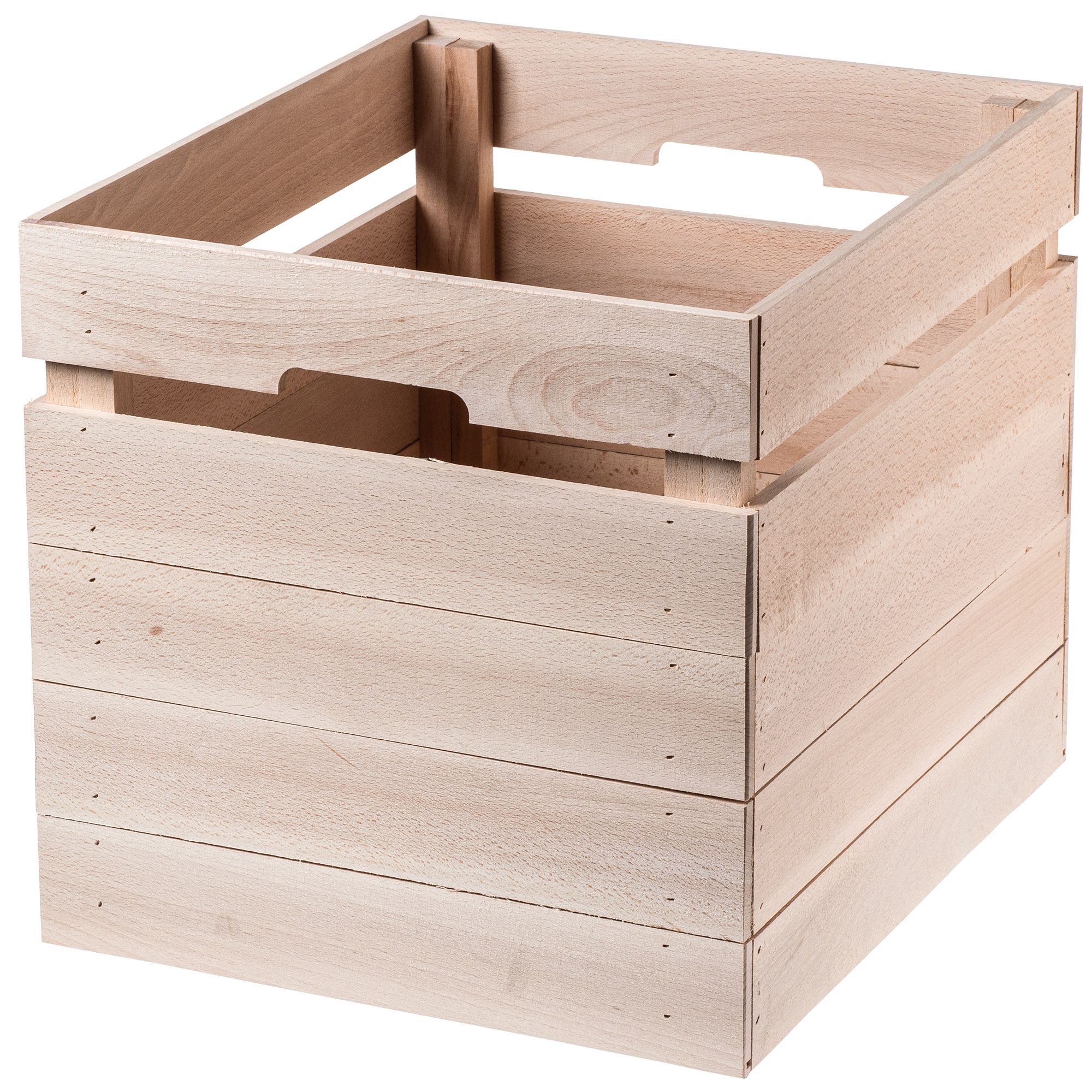 Skrzynka drewniana 32 x 38 cm, naturalna