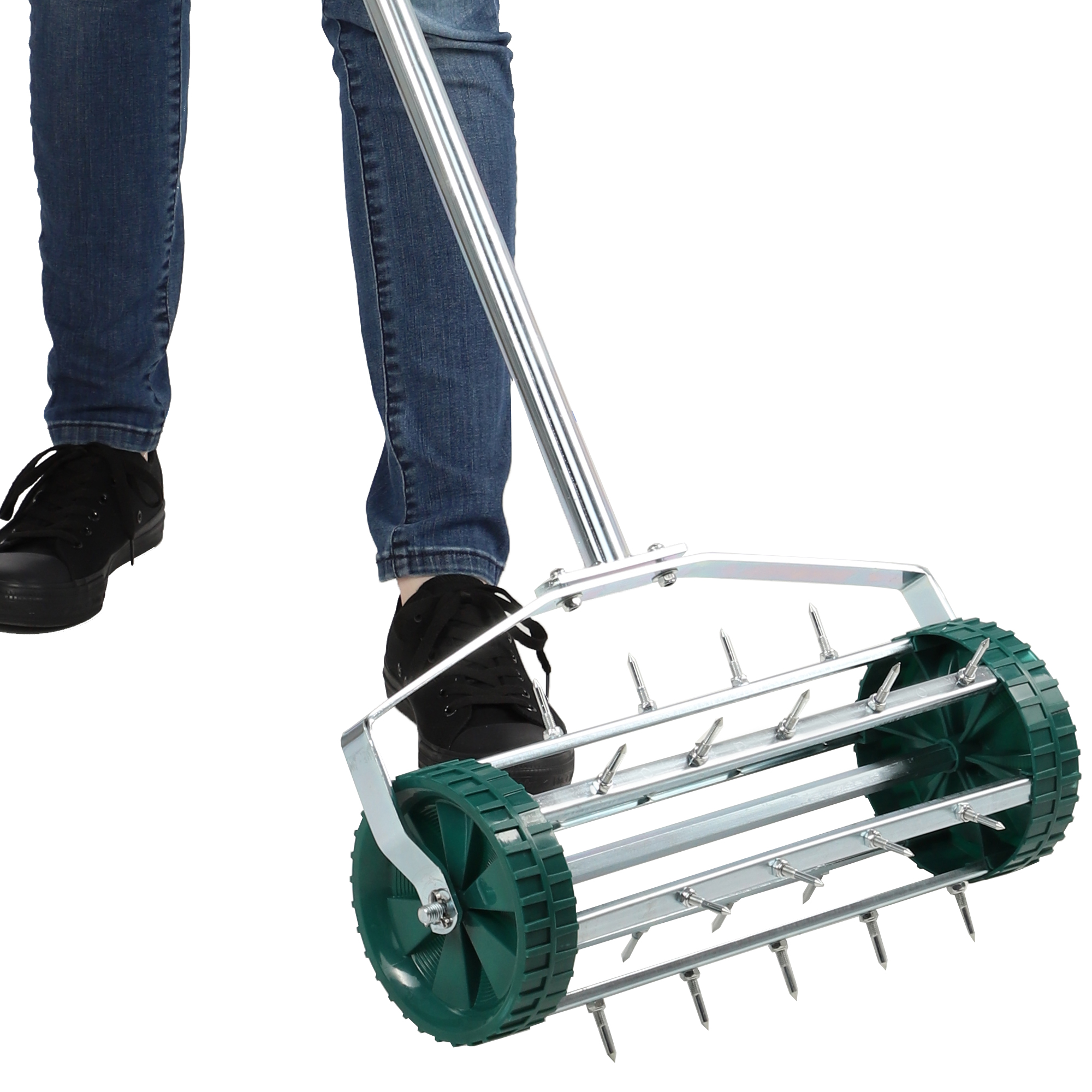 Ręczny aerator do trawy Udel, zielony