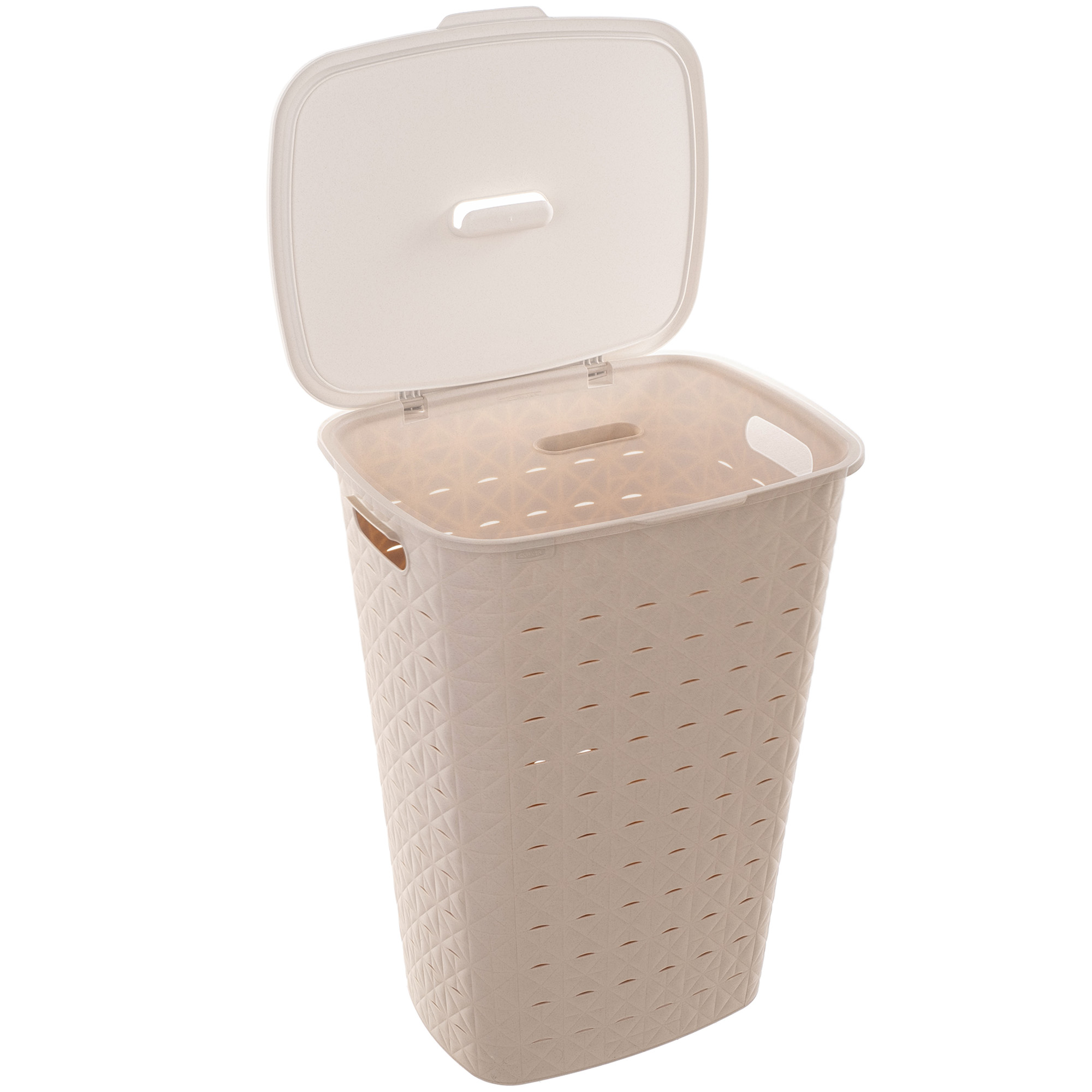 Kosz na bieliznę Curver Softex 56L kremowy