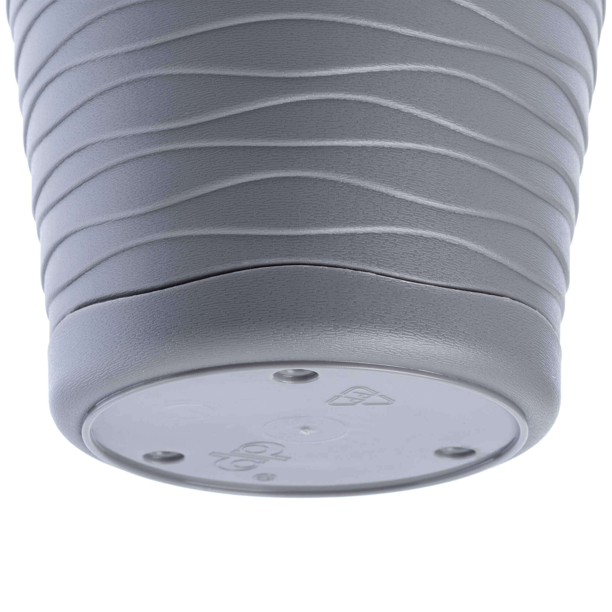 Doniczka z podstawką Greve 17 cm, szara