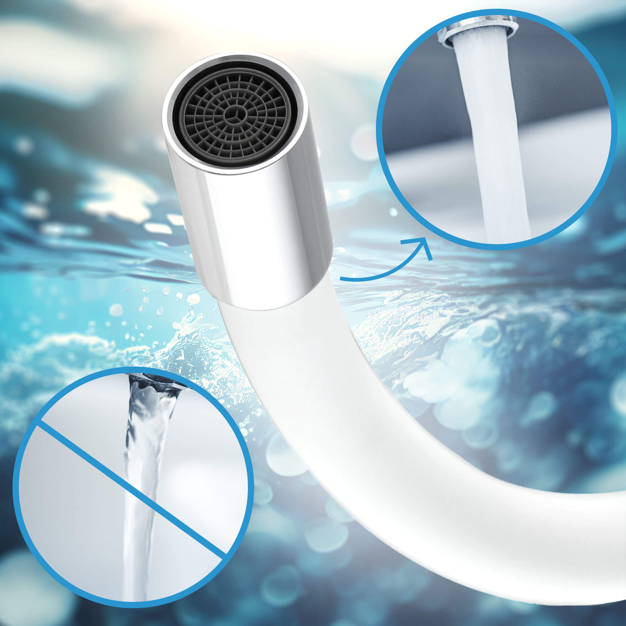 Bateria kuchenna Gospo Flex stojąca, biała