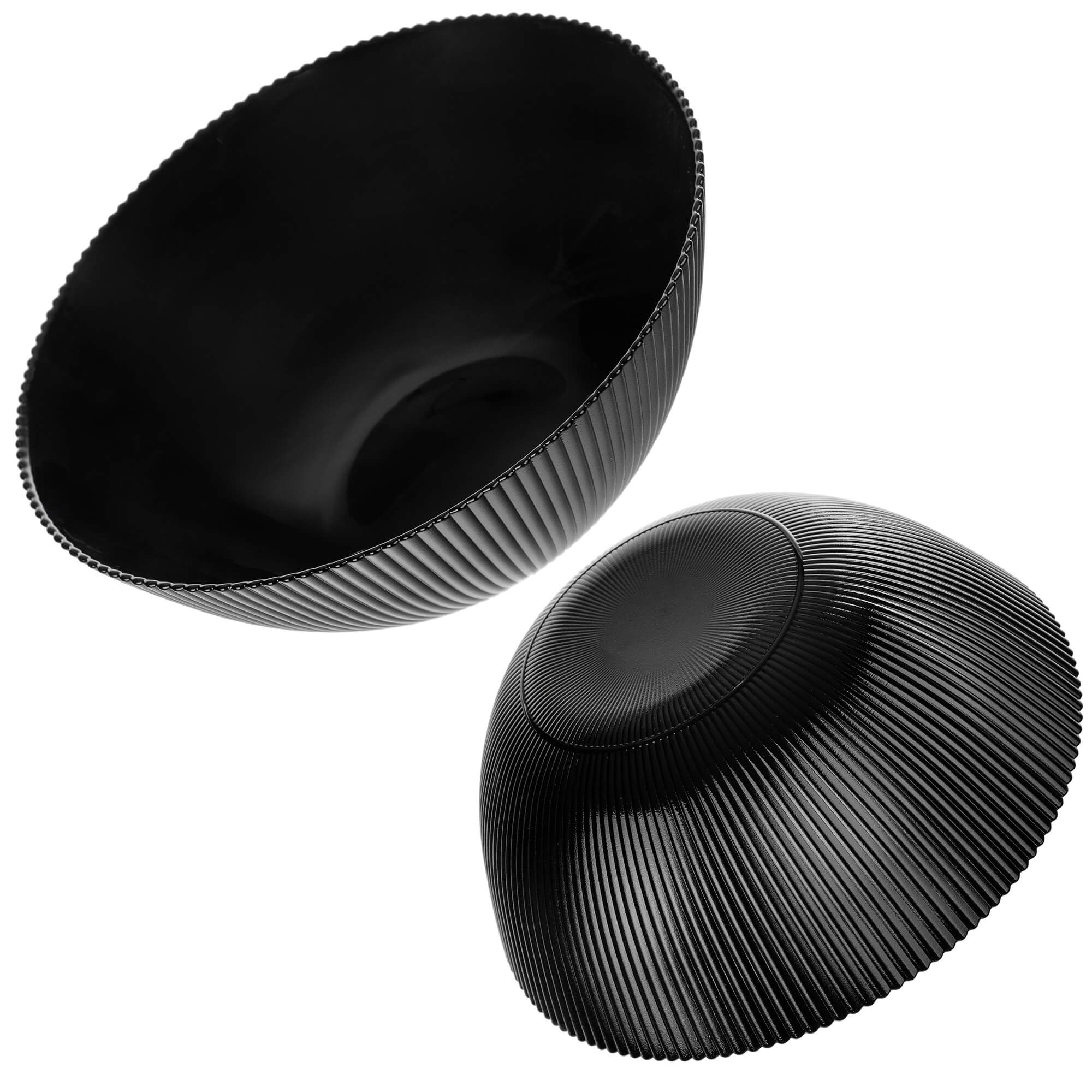 Salaterka szklana Regno 20.3 cm czarna 1 szt.