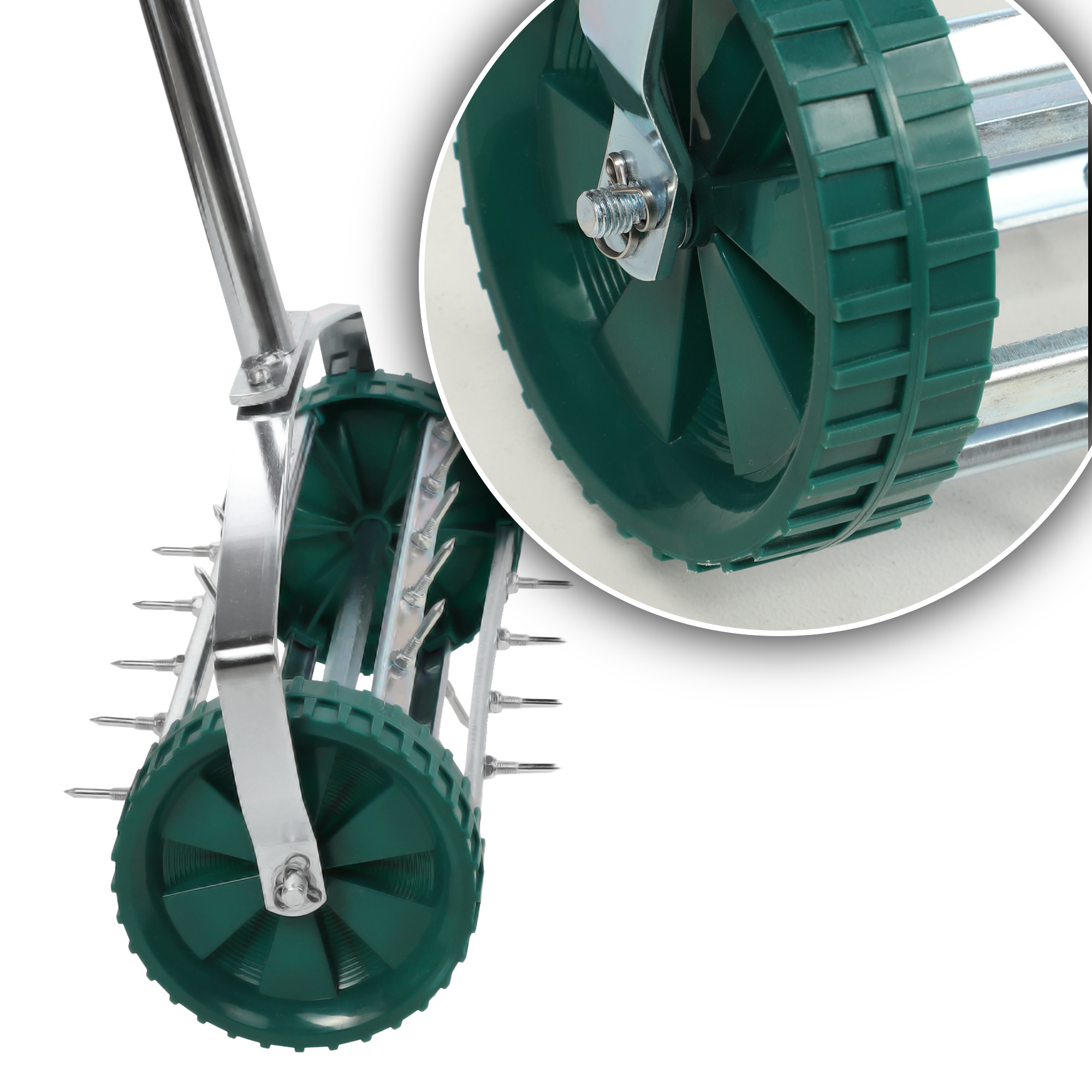 Ręczny aerator do trawy Udel, zielony