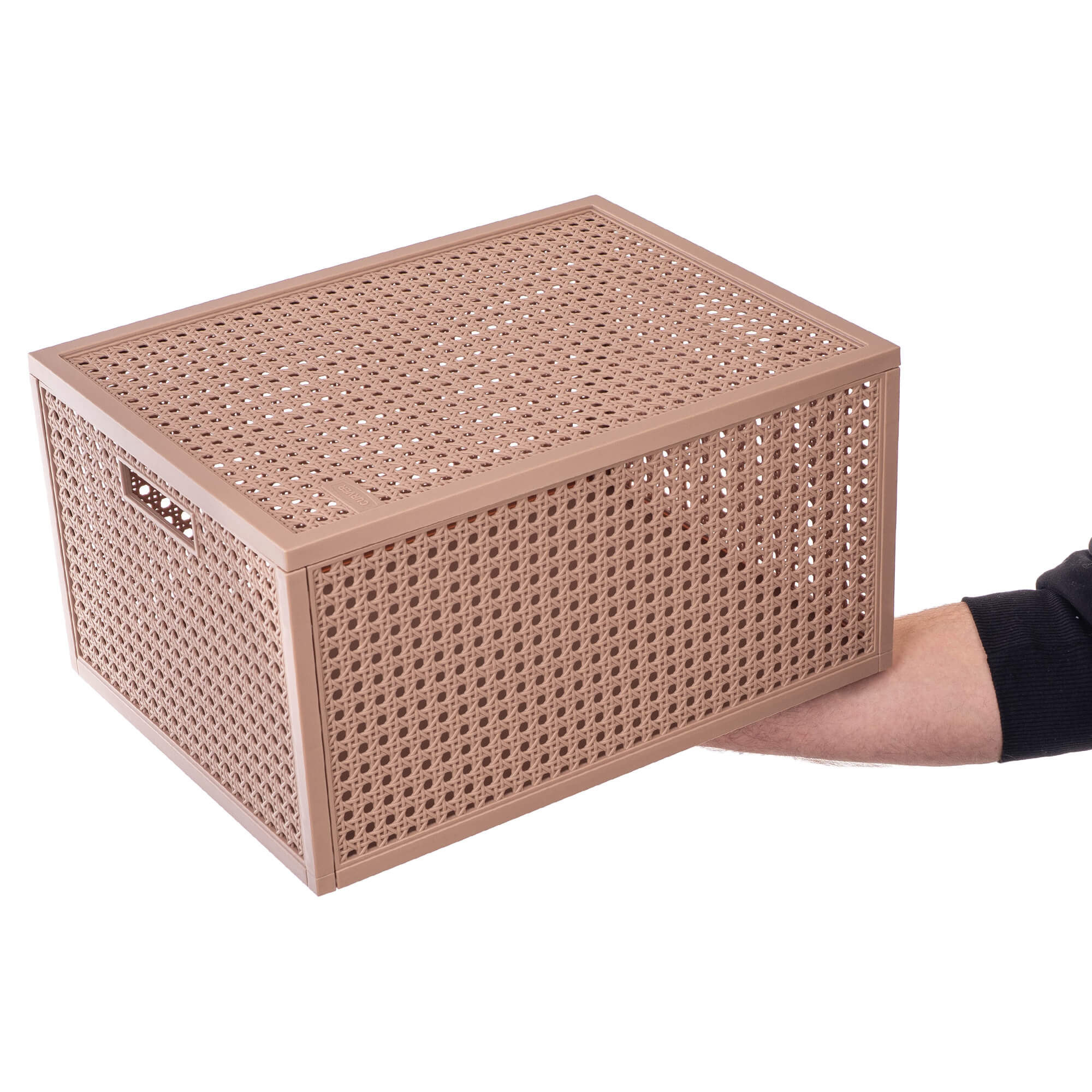 Koszyk do przechowywania z pokrywką Curver Kaya 20L różowy