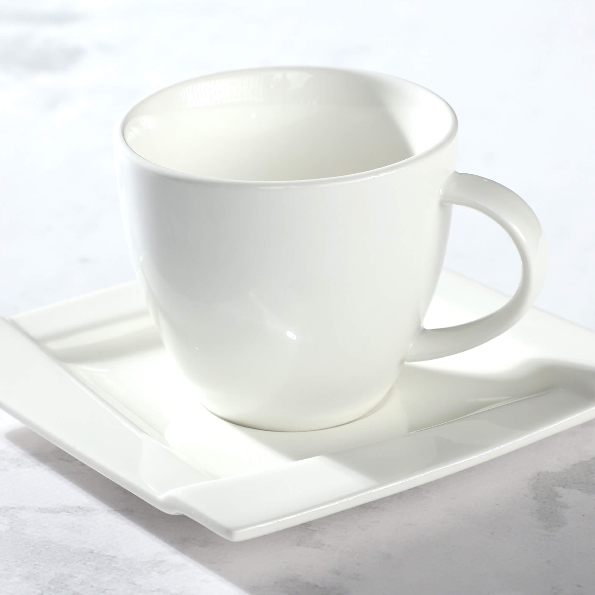 Komplet kawowy Avio, 6 filiżanek z podstawkami, 220 ml