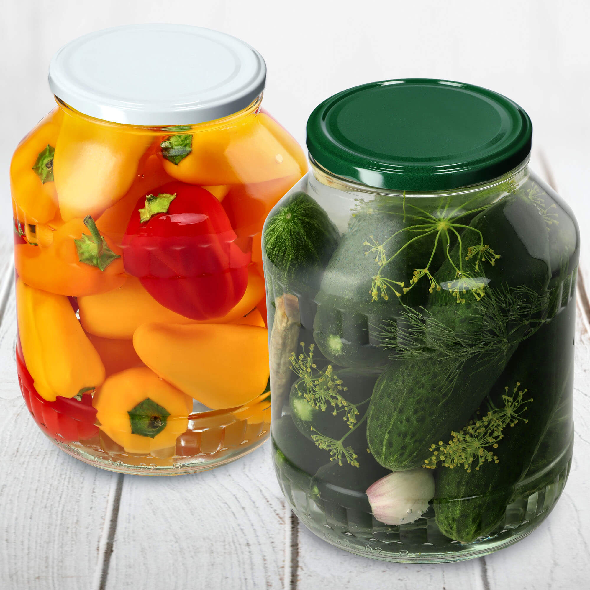 Szklany słój Boro 1,7L 89mm + wieczko "Czarna koronka" 12 szt.