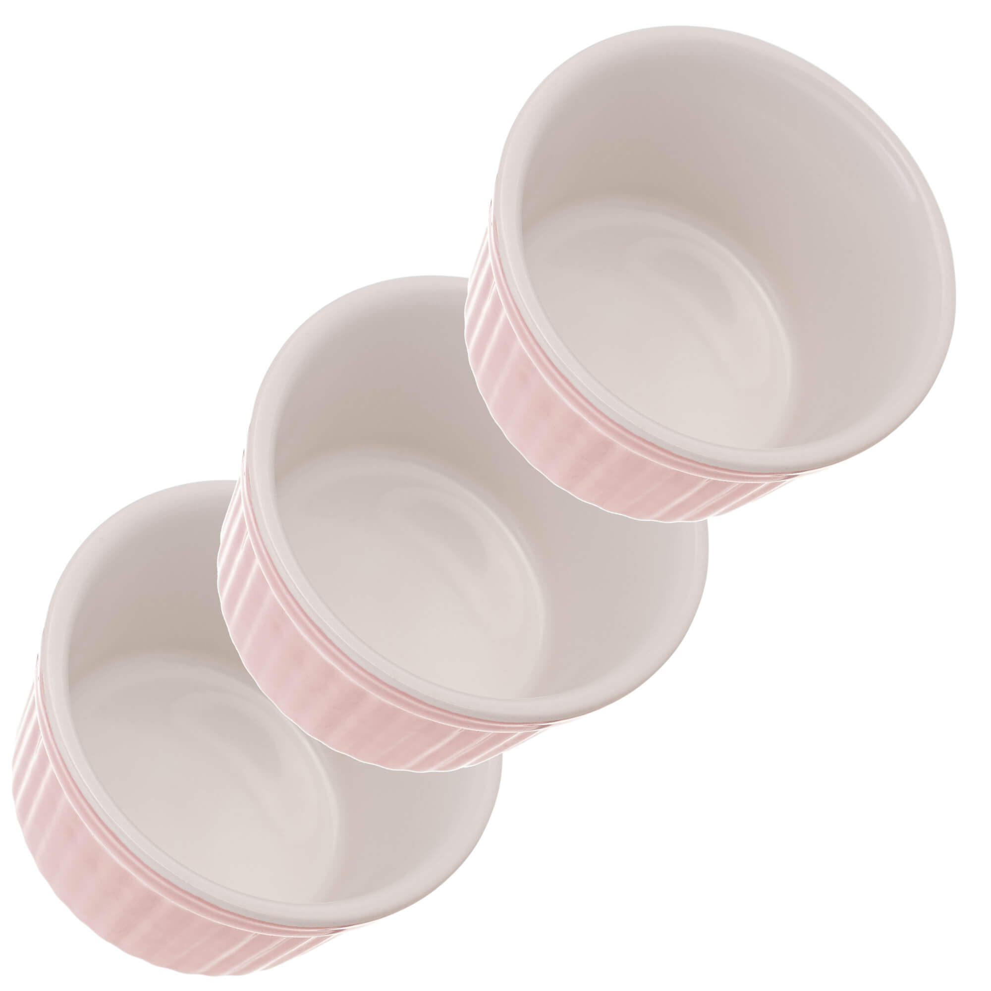 Naczynie ceramiczne do zapiekania Maes 9 x 5 cm różowe 3 szt.