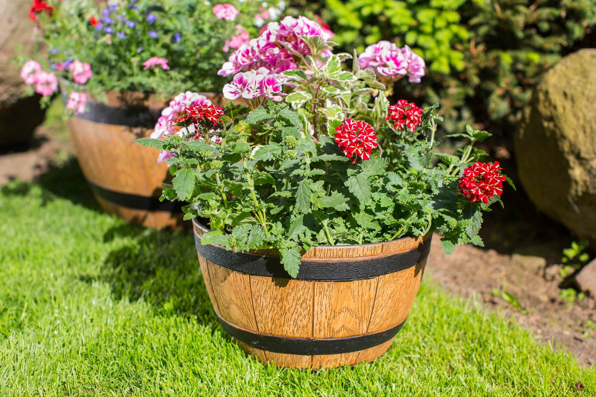 Donica na kwiaty Arro 33 cm, jasny brąz