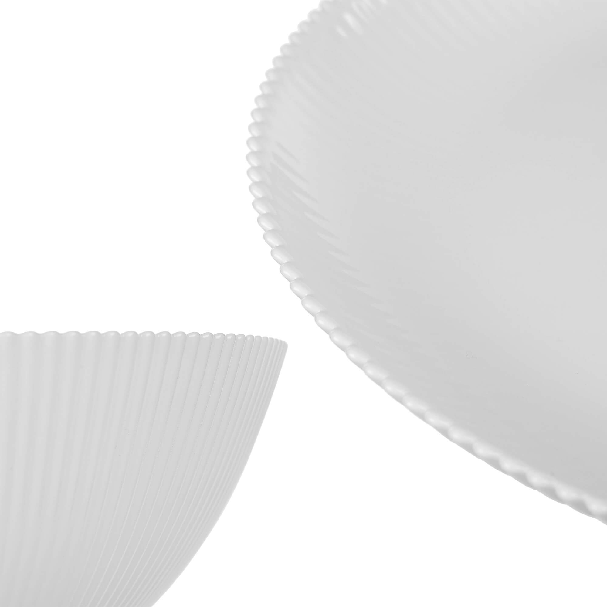 Zestaw obiadowy Regno biały 2 komplety