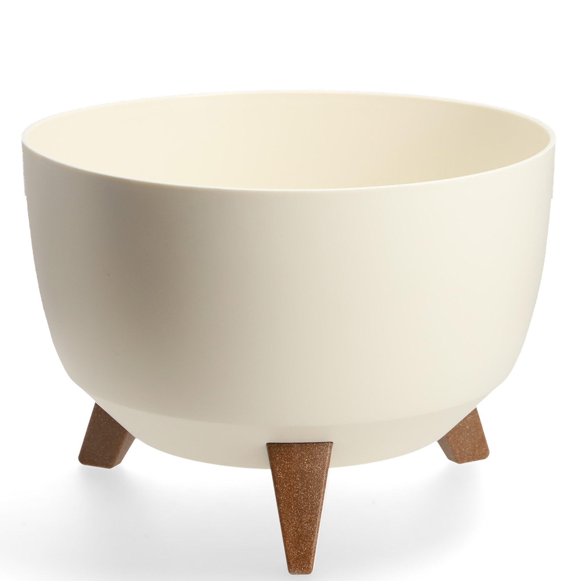 Misa na kwiaty z nóżkami Luri 32 cm, kremowa