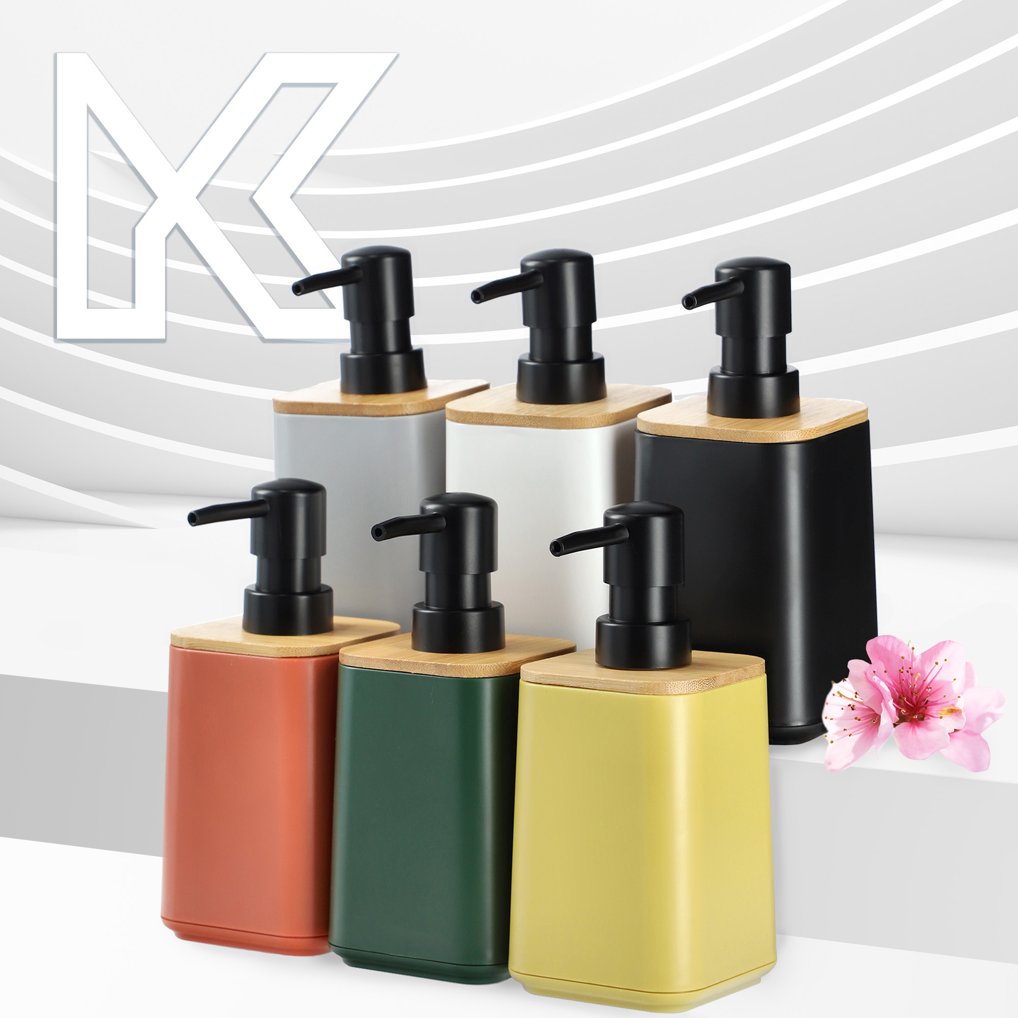 Dozownik na mydło z pompką Carrara, biały