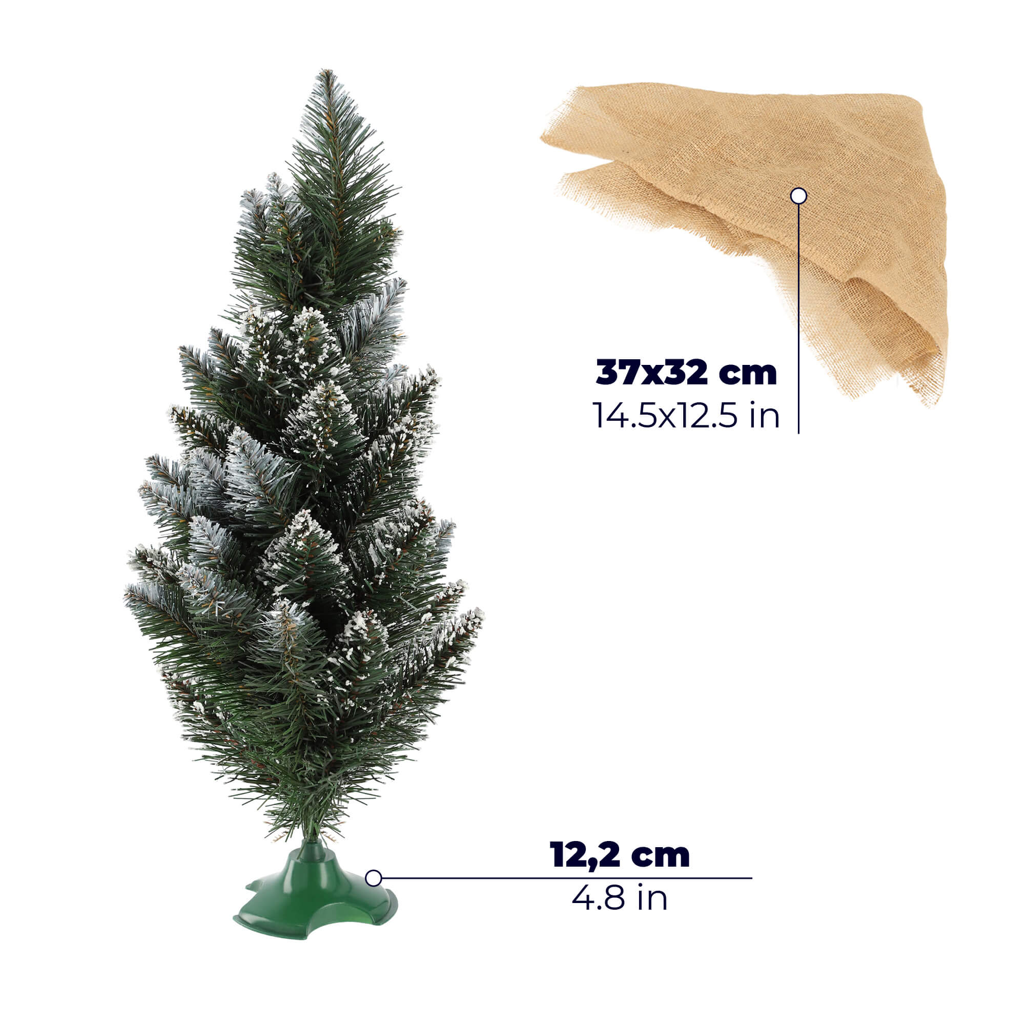 Choinka sztuczna ośnieżona 55 cm
