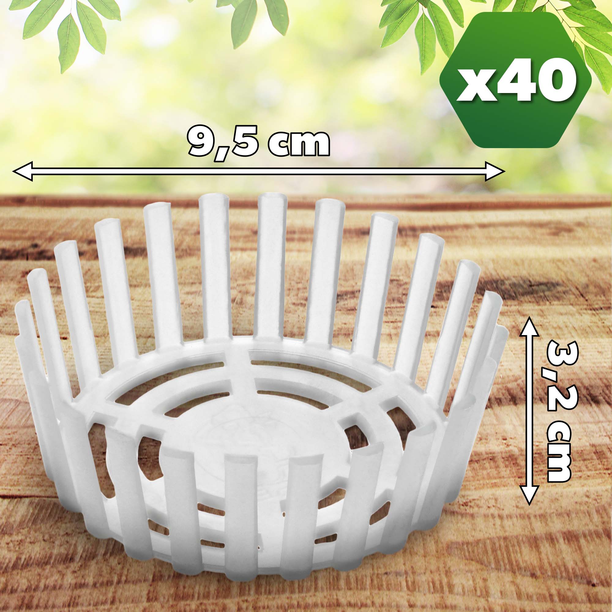 Dociski słoikowe Altedo szare fi 100mm, 40szt