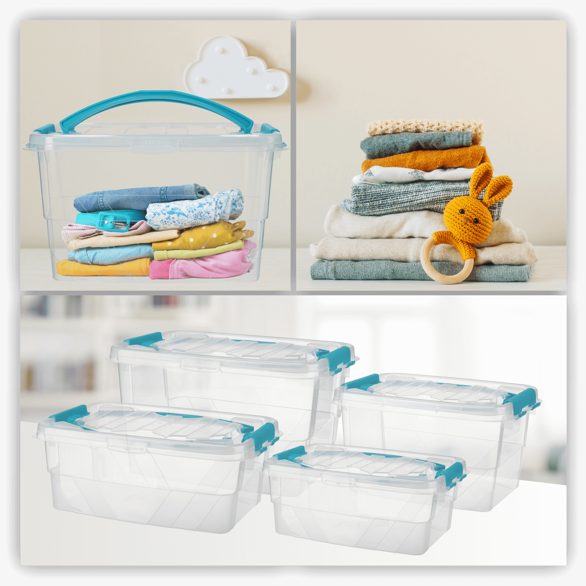 Pojemnik do przechowywania 14L, niebieski