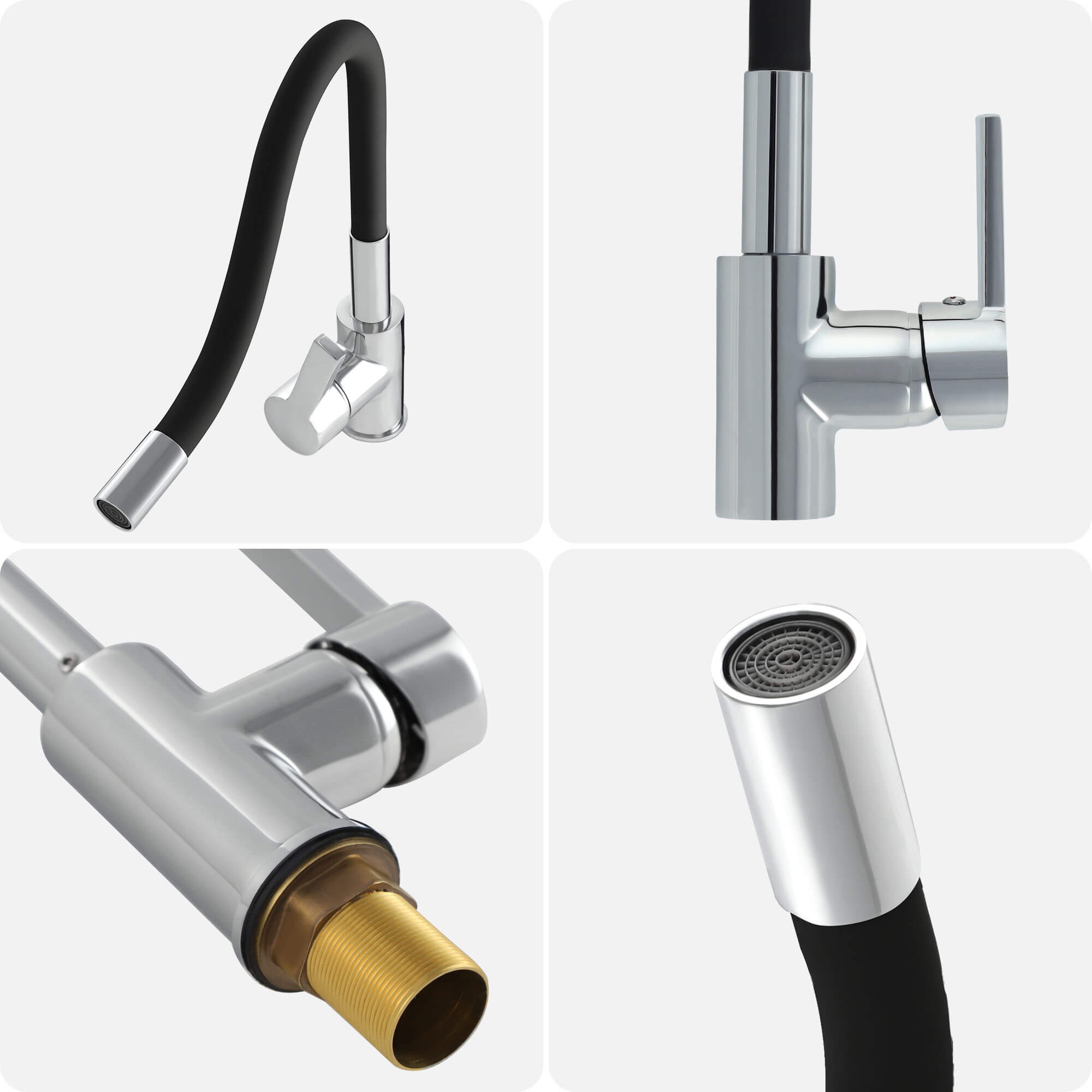 Bateria kuchenna Gospo Flex stojąca, czarna