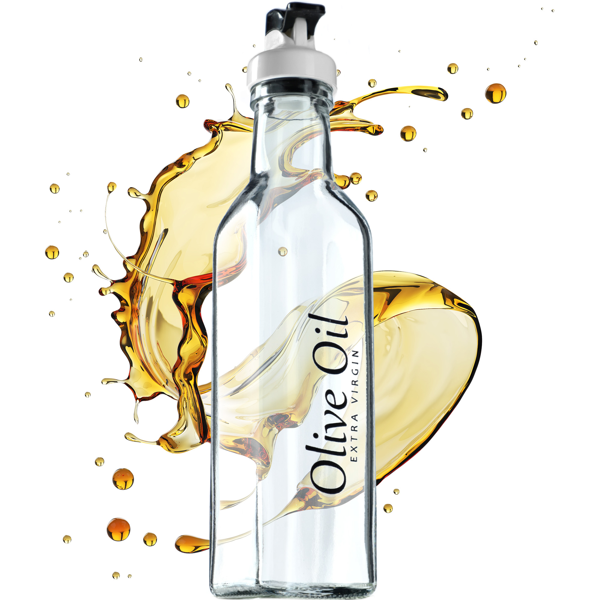 Butelka na oliwę Setri 0,5L dekorowana 1szt.