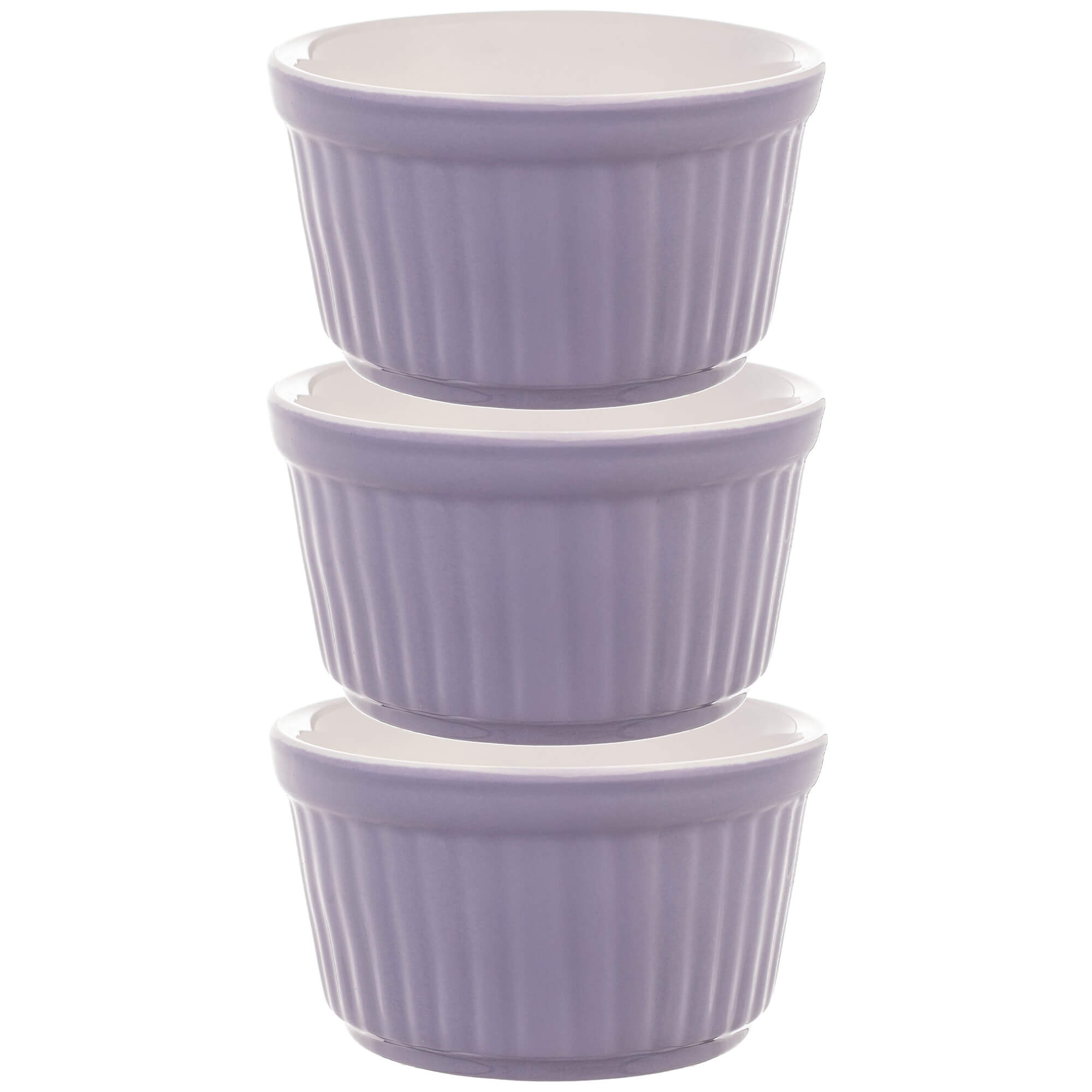 Naczynie ceramiczne do zapiekania Maes 9 x 5 cm fioletowe 3 szt.
