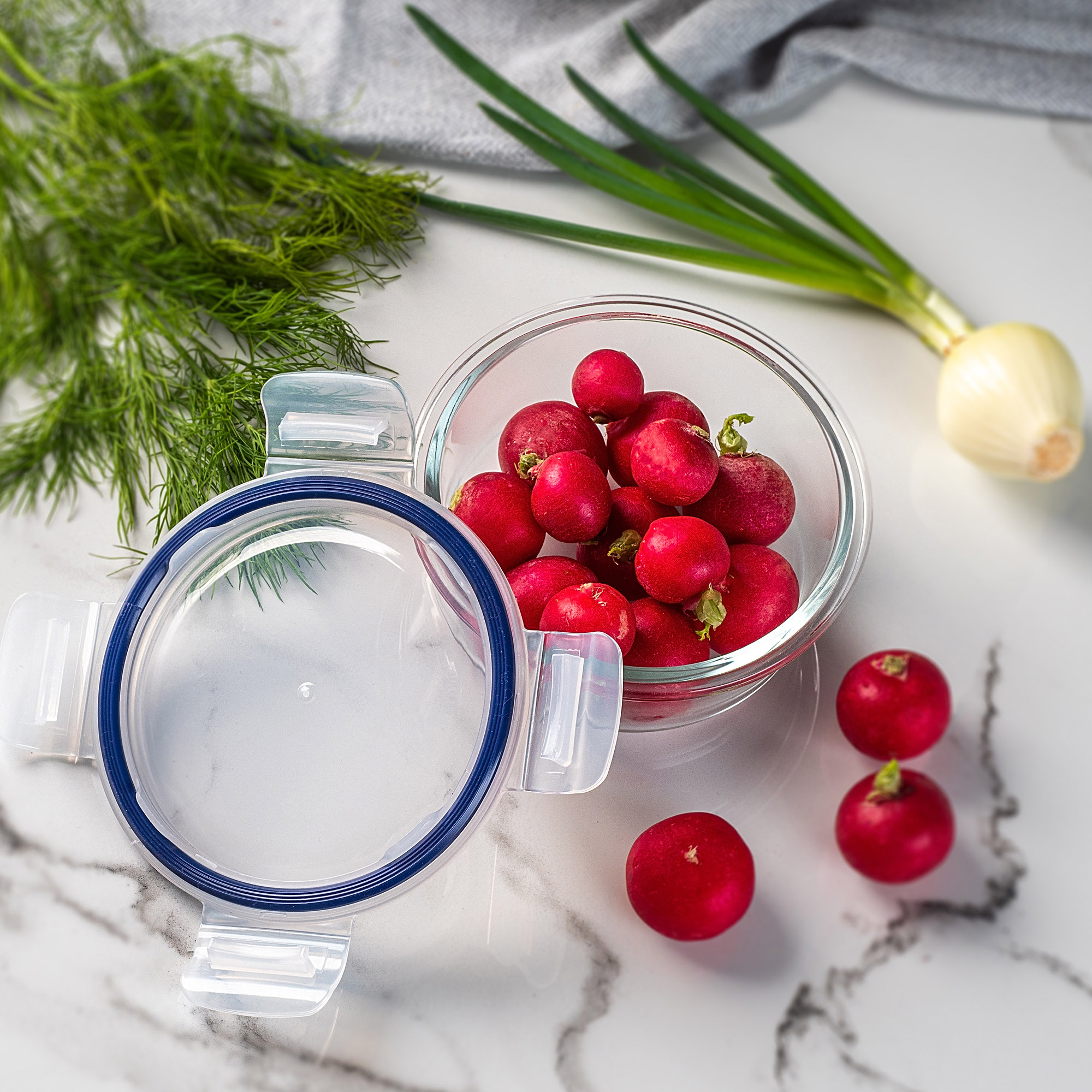 Zestaw okrągłych pojemników Athie 400ml+620ml+950ml