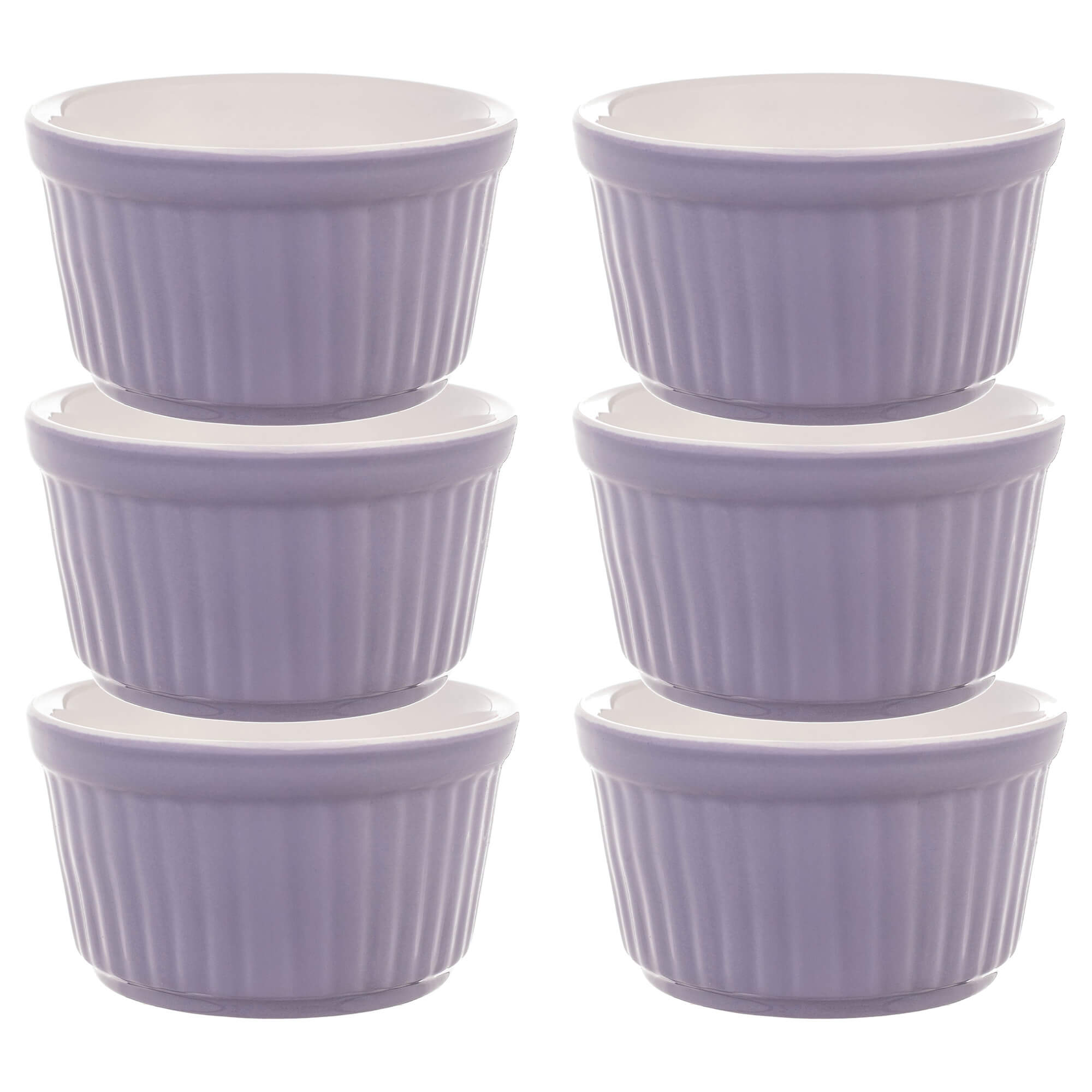 Naczynie ceramiczne do zapiekania Maes 9 x 5 cm fioletowe 6 szt.