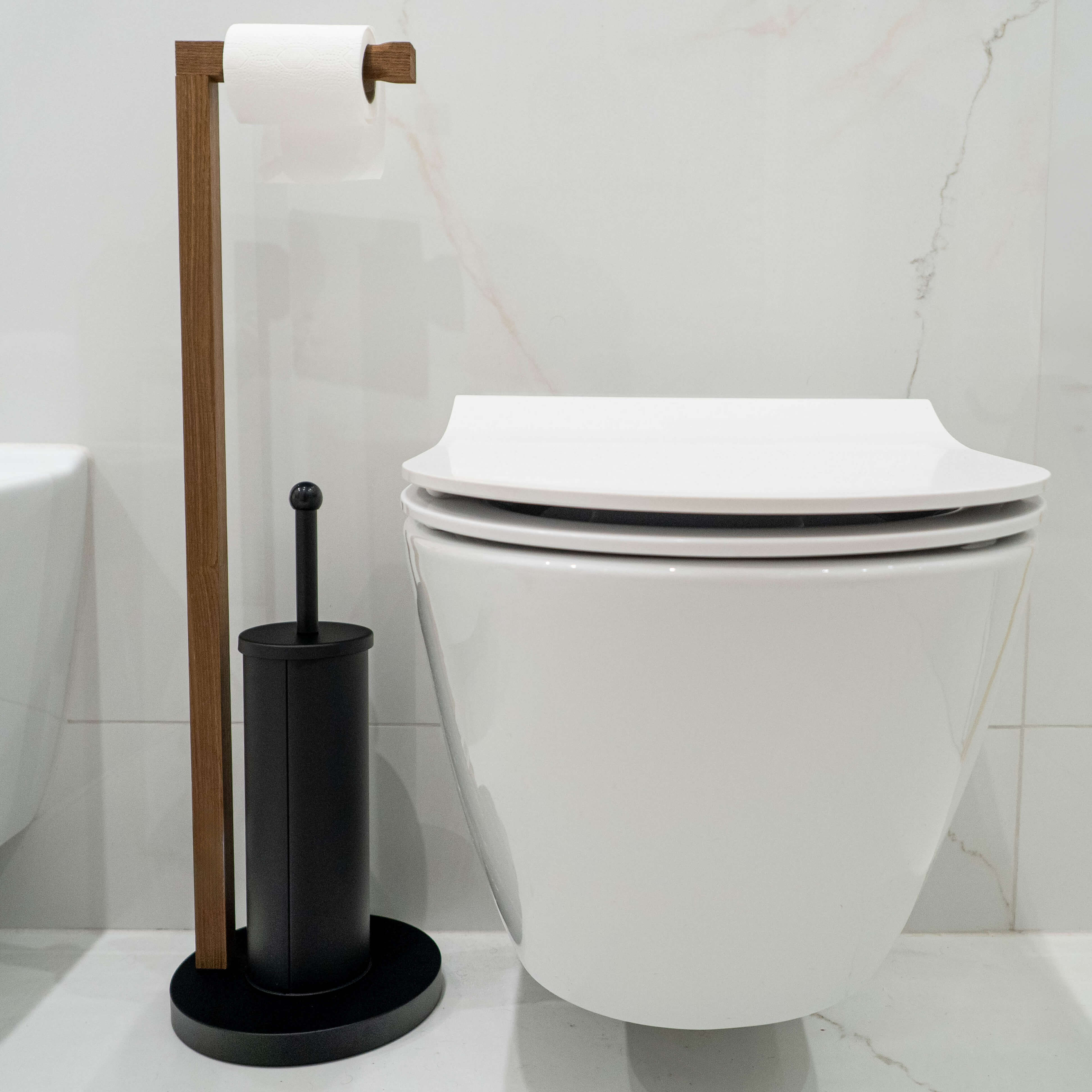 Stojak na papier toaletowy i szczotkę Houat 72.5 x 21 cm