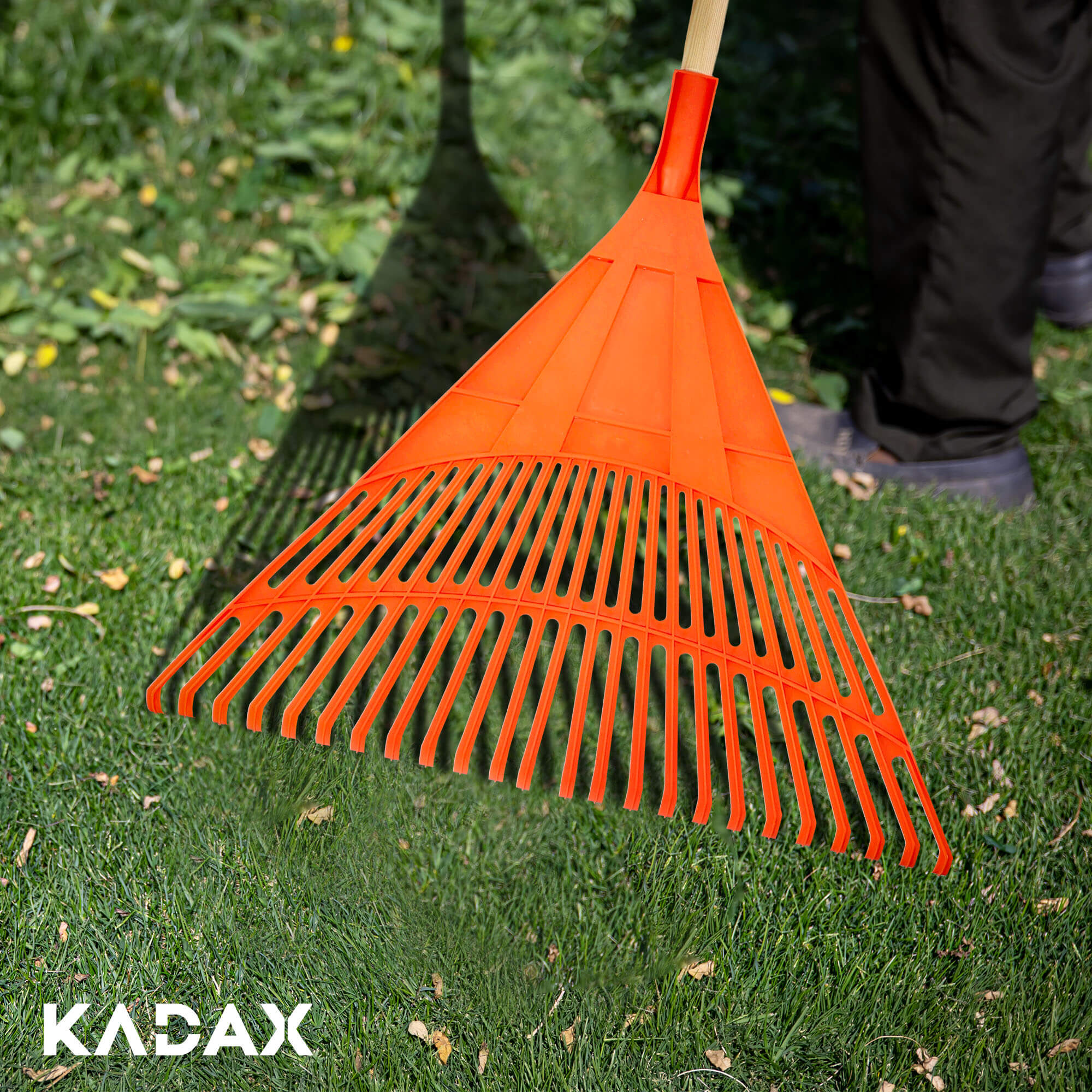 Grabie do liści Scotto 176x 60 cm, pomarańczowe