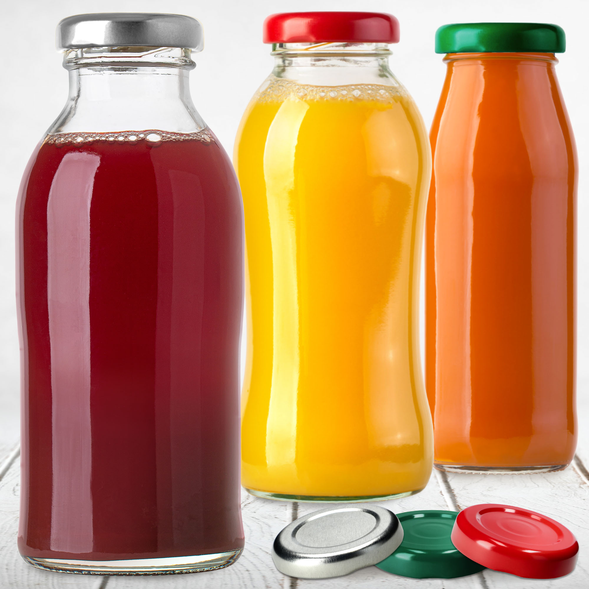 Metalowe wieczka do słoików i butelek 200szt fi 38mm czerwone