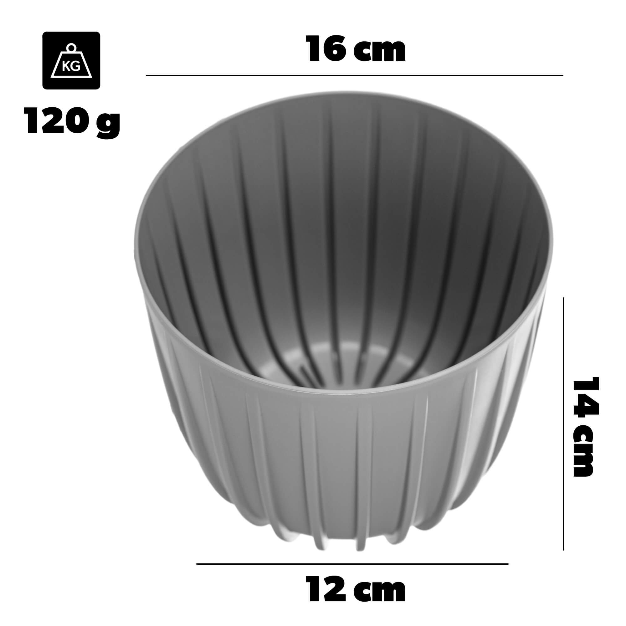 Osłonka Costa 16 cm szara