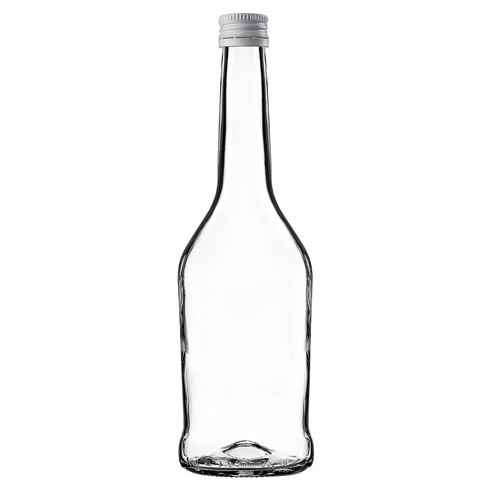 Szklana butelka na nalewkę Loiret 500ml z białą zakrętką 10 szt.