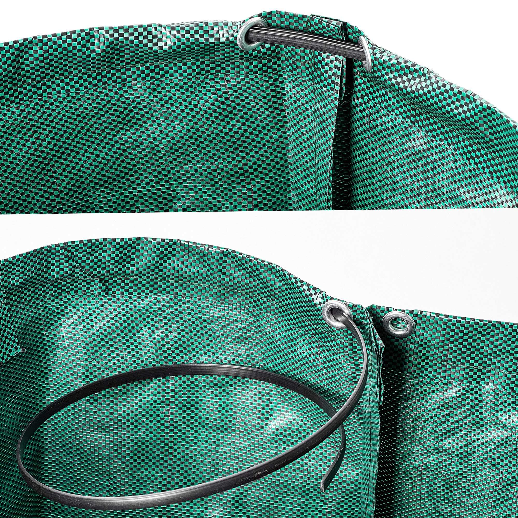 Składany kosz ogrodowy Montbard 120L zielony