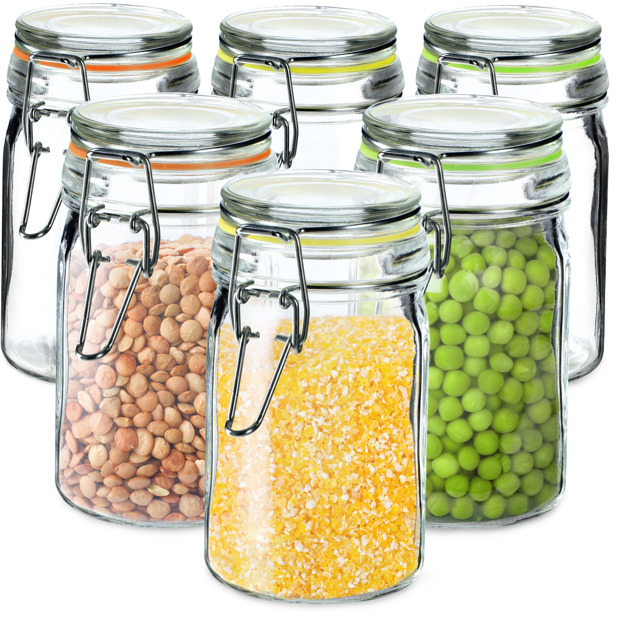 Zestaw słoików z klipsem Fabro 6szt 260 ml