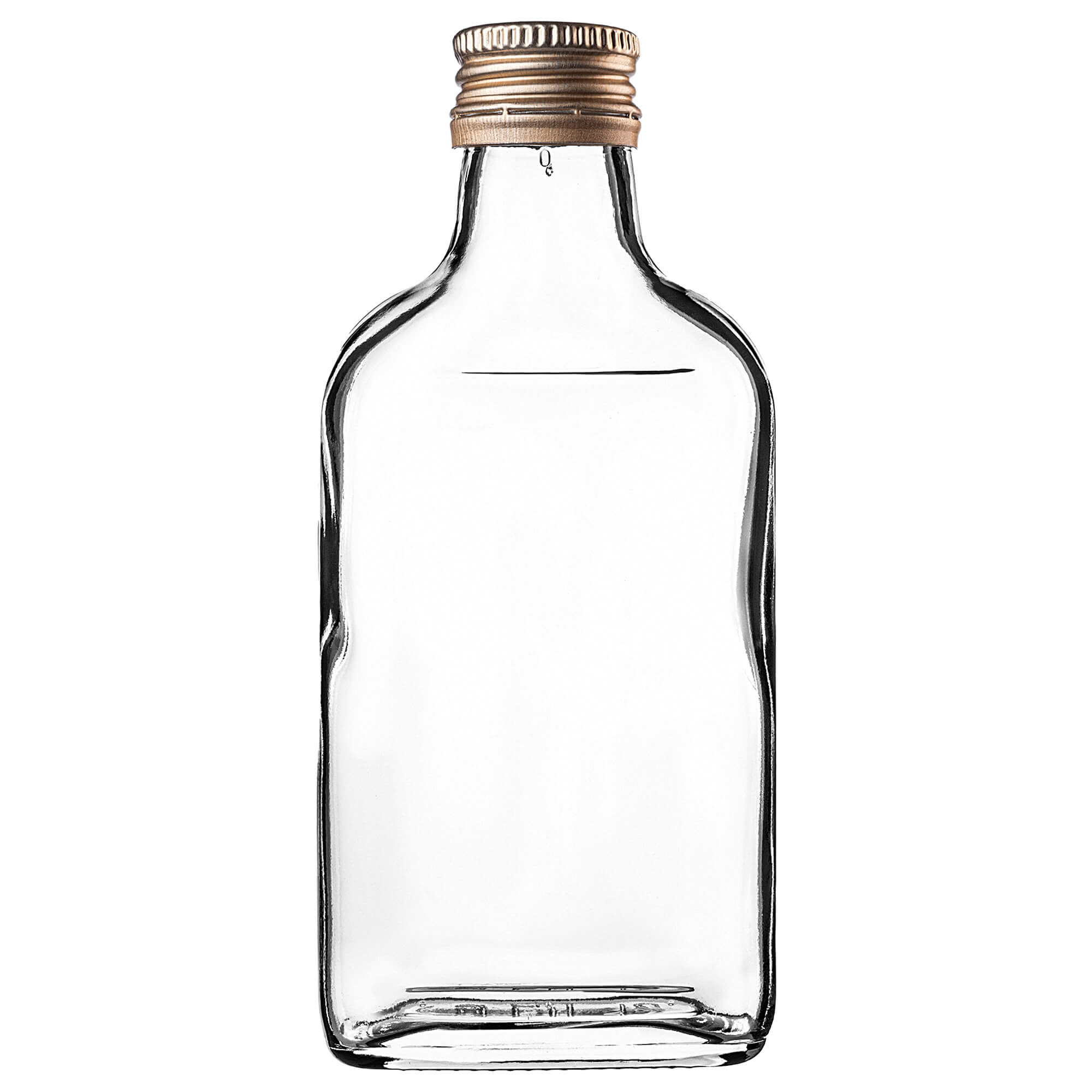 Butelka piersiówka Viane 200ml ze złotą zakrętką 5 szt.