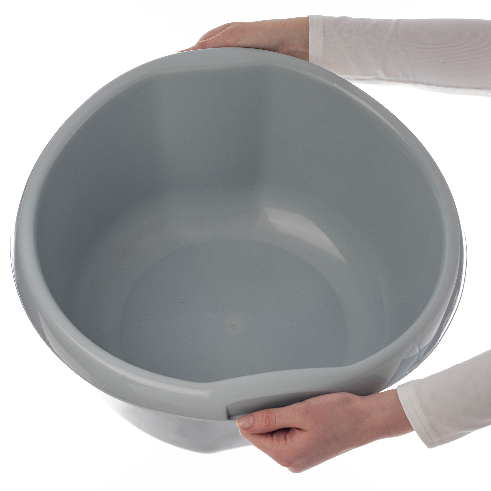 Miednica plastikowa z uchwytami Treix 20L szara