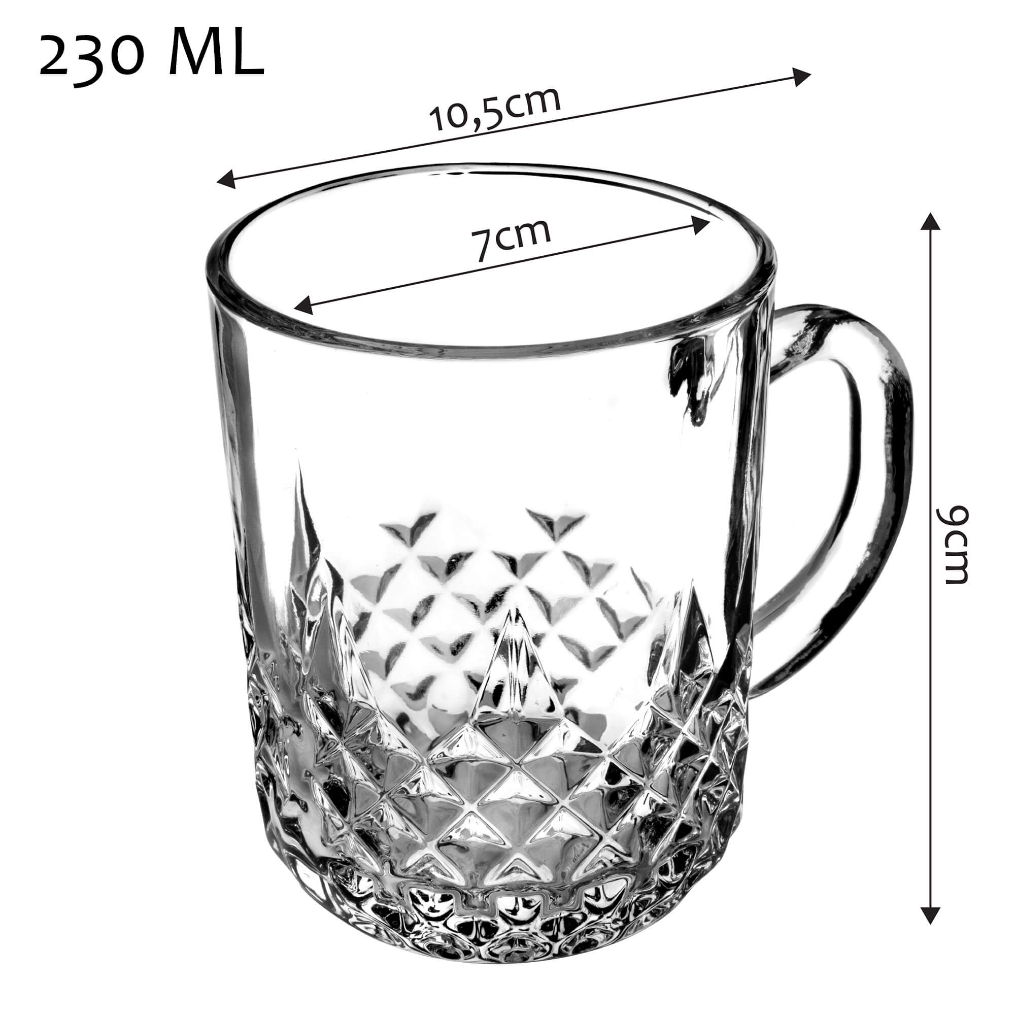 Kubki do kawy i herbaty Serle 230 ml, 6 szt.
