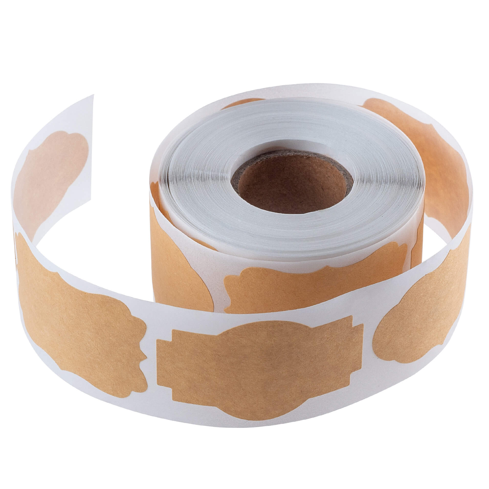 Etykiety samoprzylepne Sefro 5 x 3 cm brązowe 250 szt.