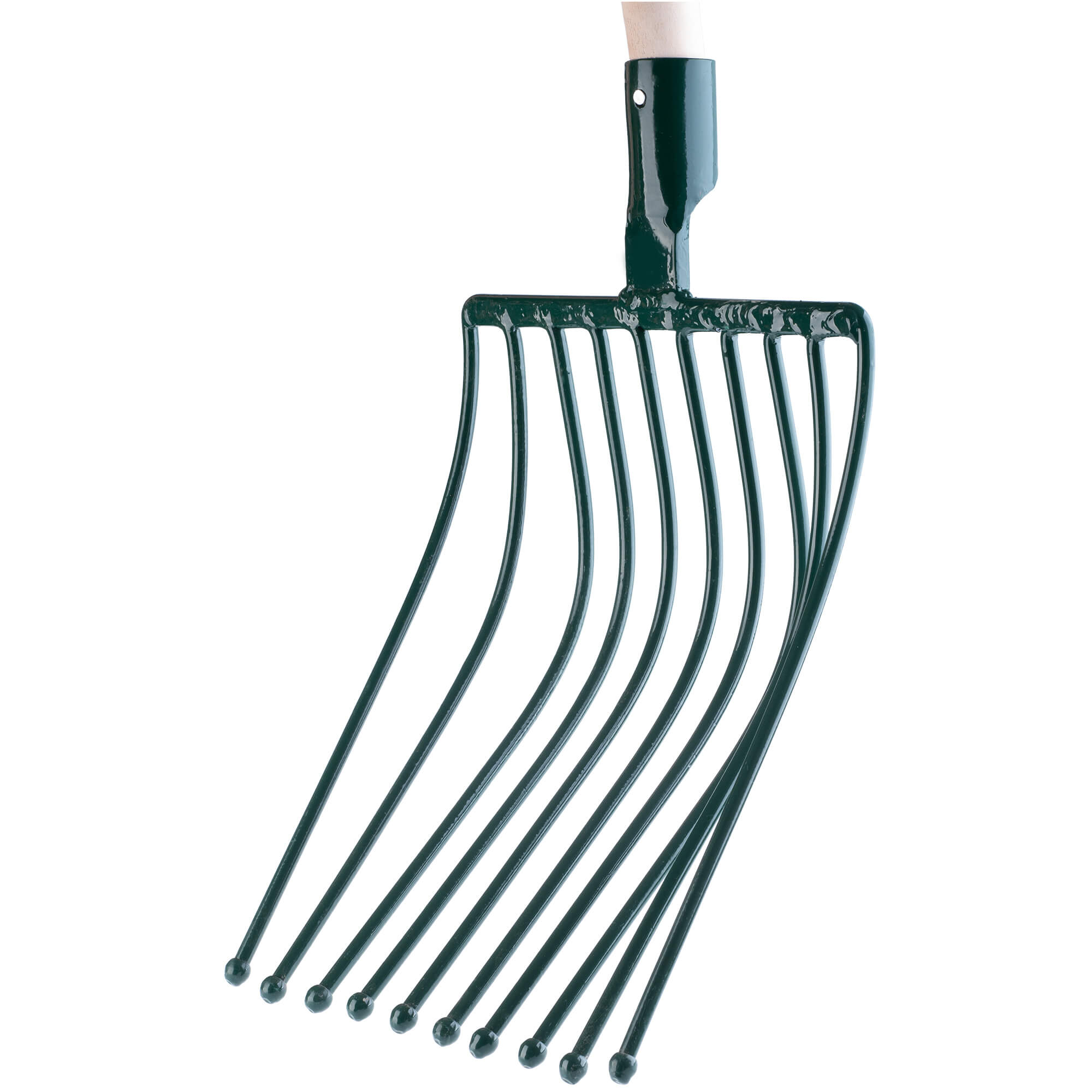 Widły metalowe Varzi 10-zębne 138 cm, zielone