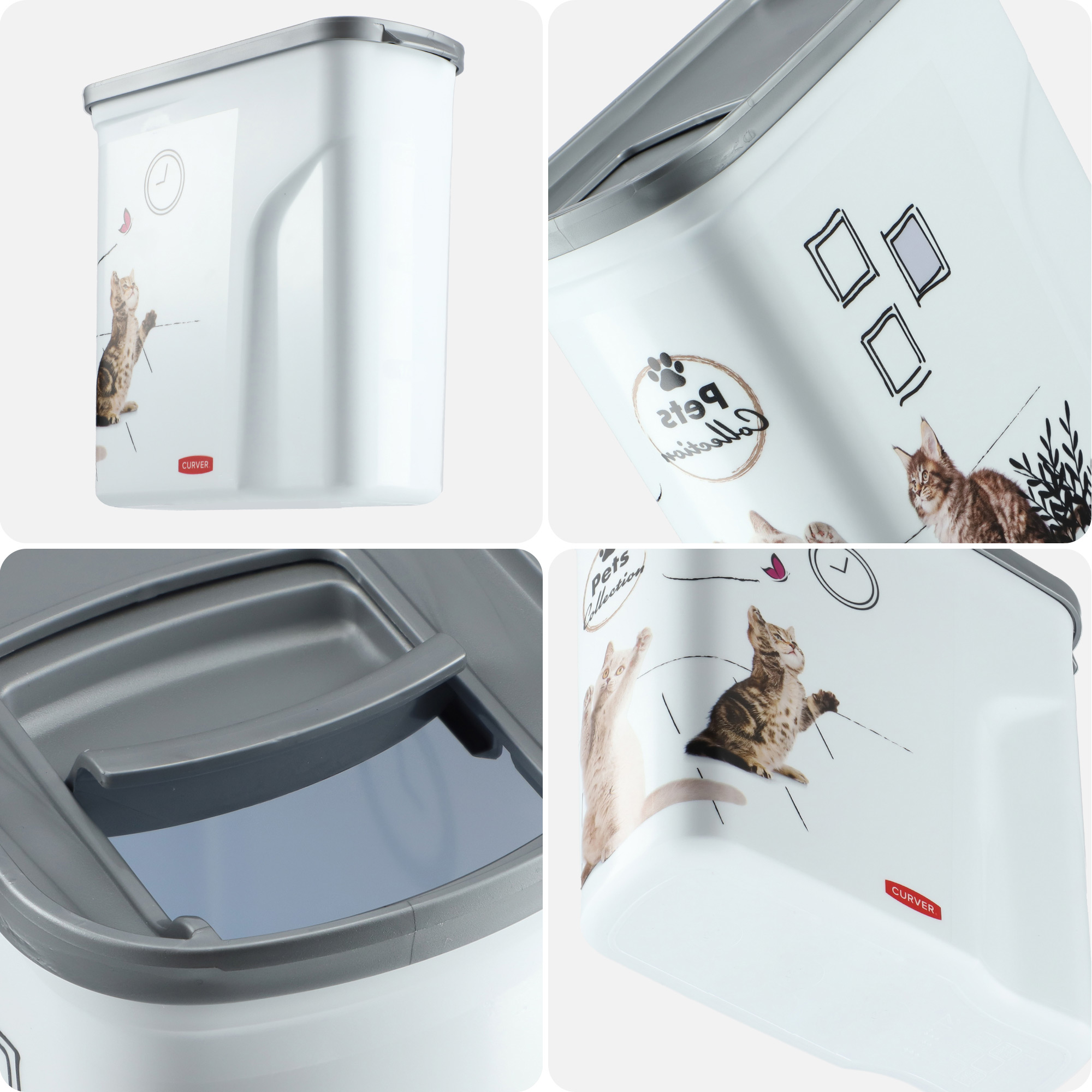 Pojemnik na karmę dla kota Curver Pet Life 2L