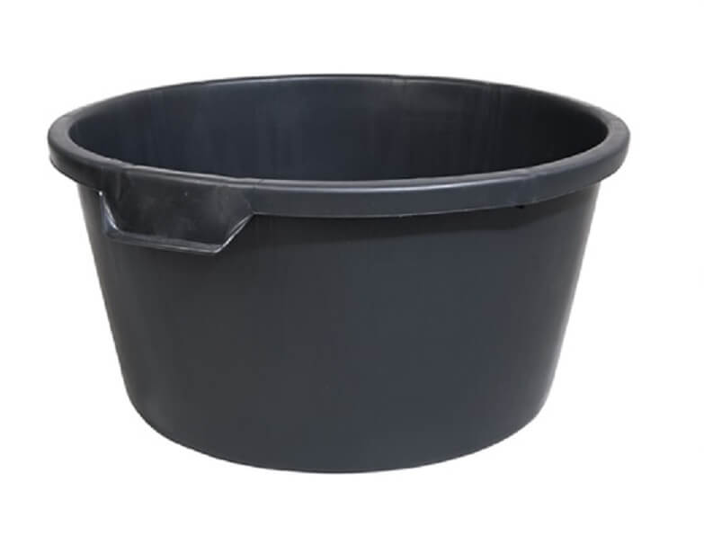 Kastra budowlana okrągła 40L, czarna