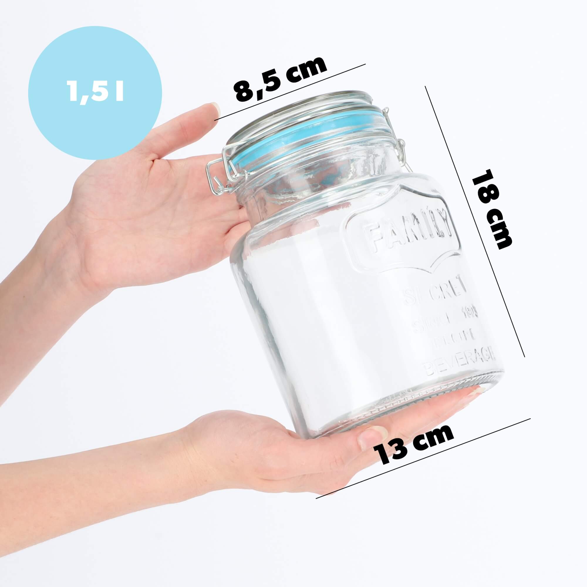 Słoik hermetyczny z klipsem Elim 1.5L