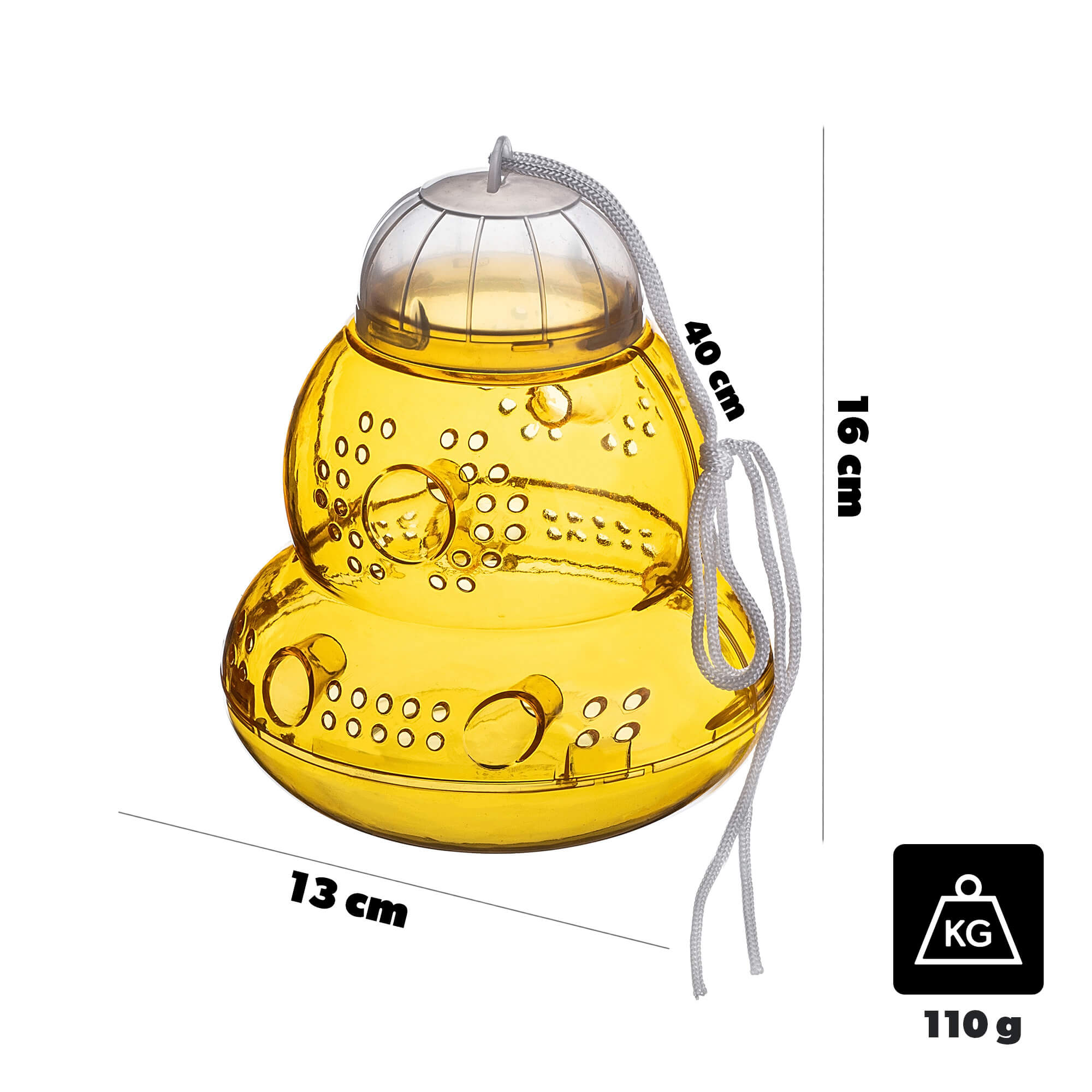 Pułapka na osy Melle 13 x 16 cm żółta
